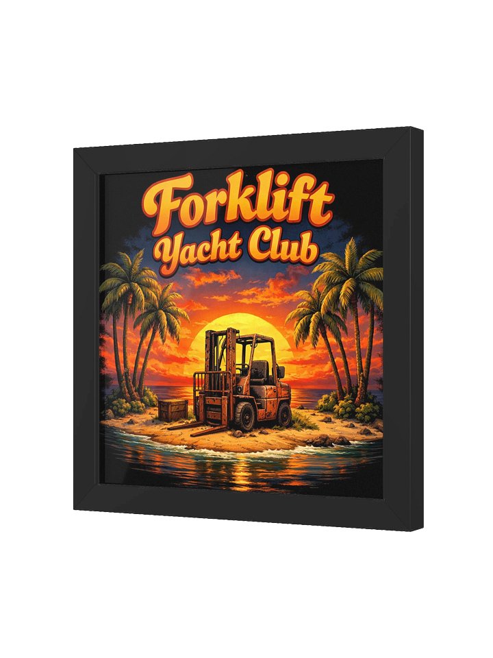Forklift Yacht Club Tropical Sunset Poster product image (2)