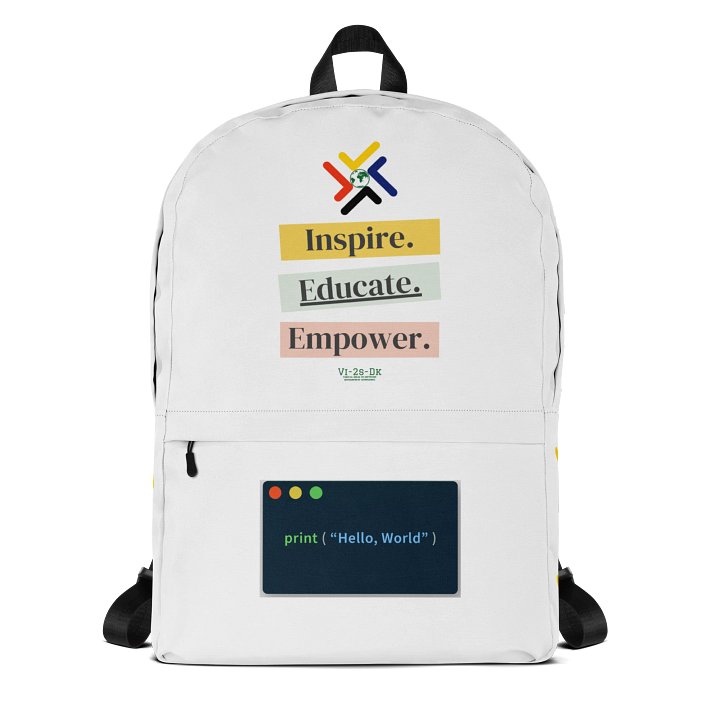 Code-Inspired All-Over Print Backpack product image (1)