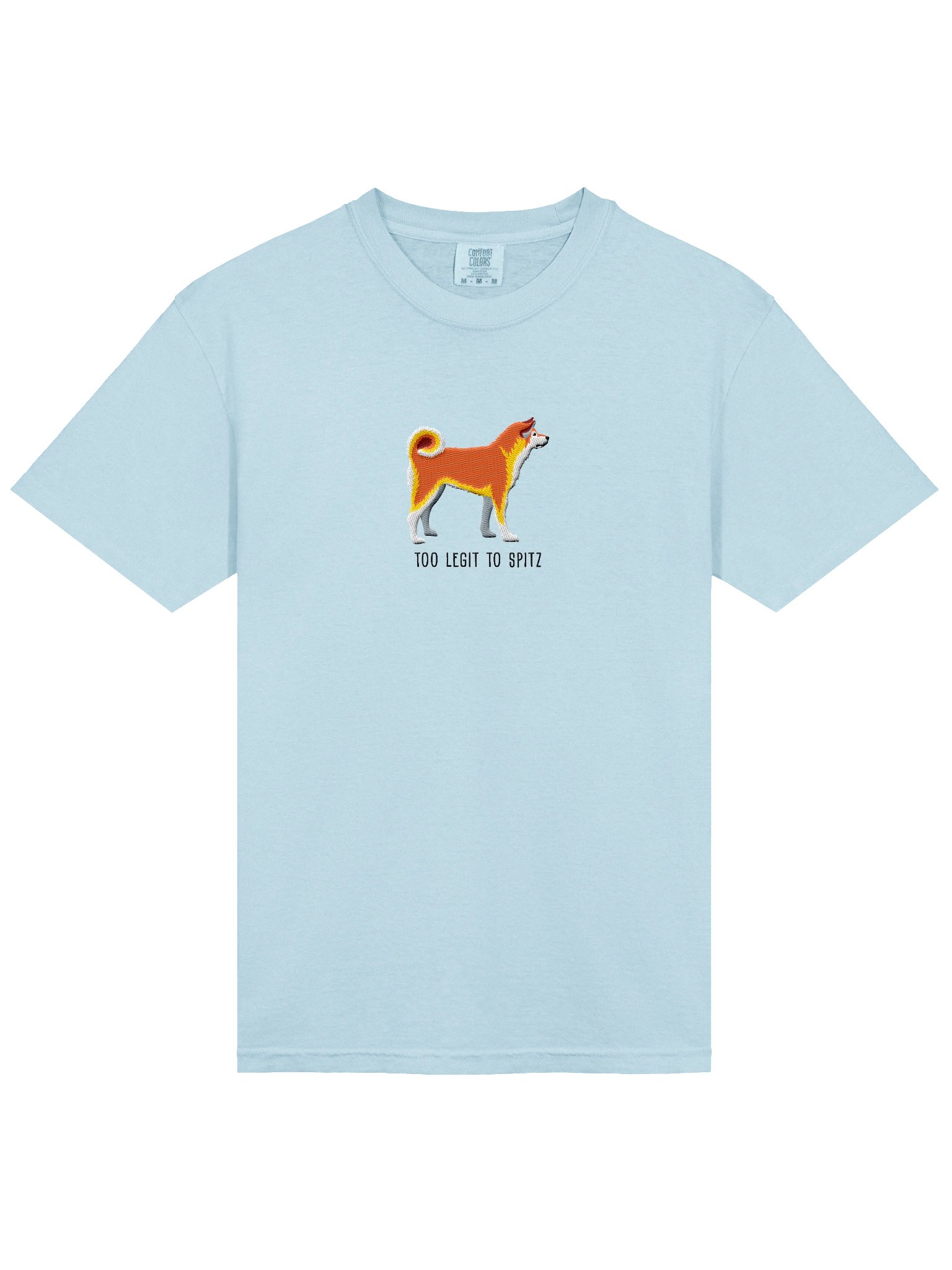 Too Legit to Spitz T-Shirt(Embroidered) of a Japanese Akita Inu product image (6)