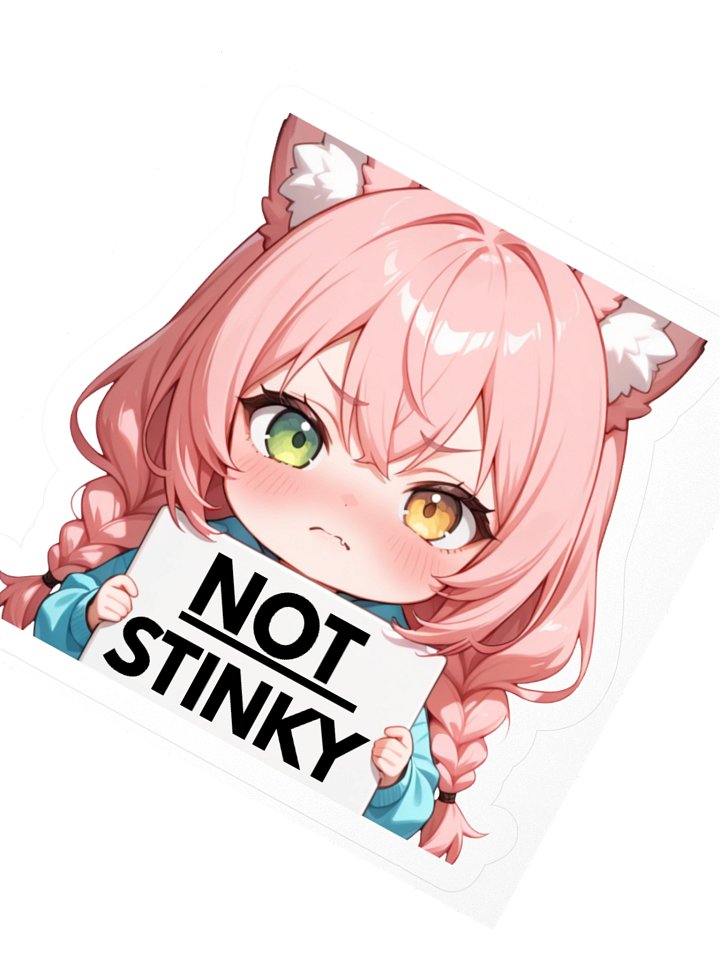 Not Stinky – Angry Fox Sticker product image (2)