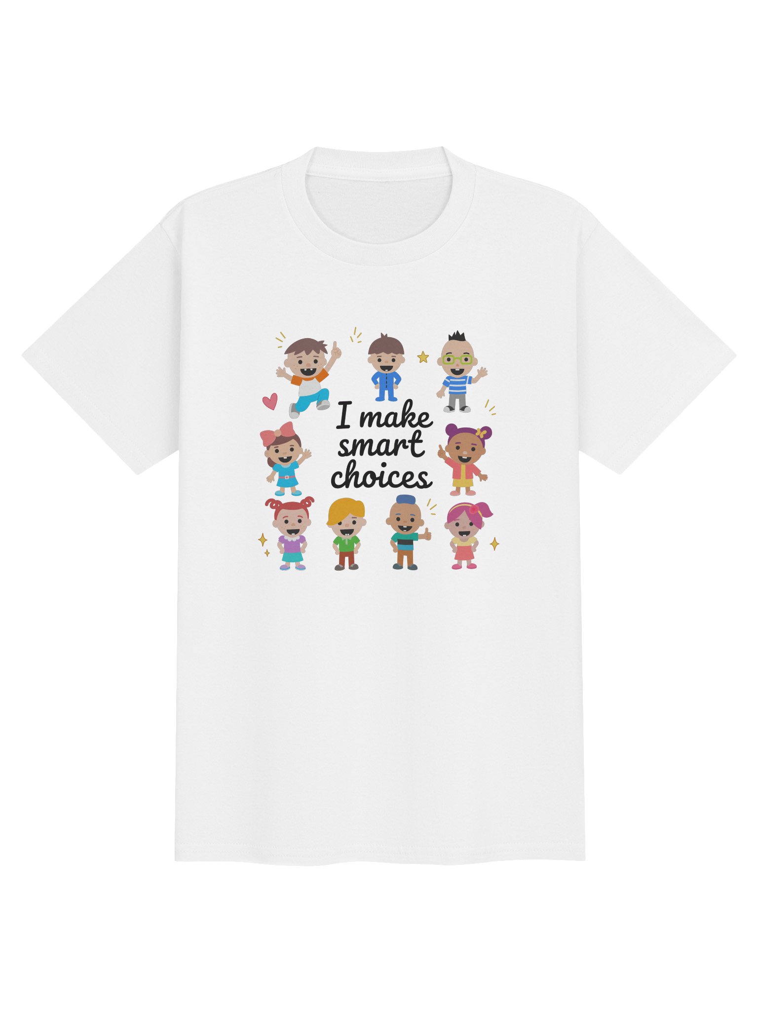 “I Make Smart Choices” Kids T-Shirt – Roys Bedoys & Friends (Youth) product image (15)