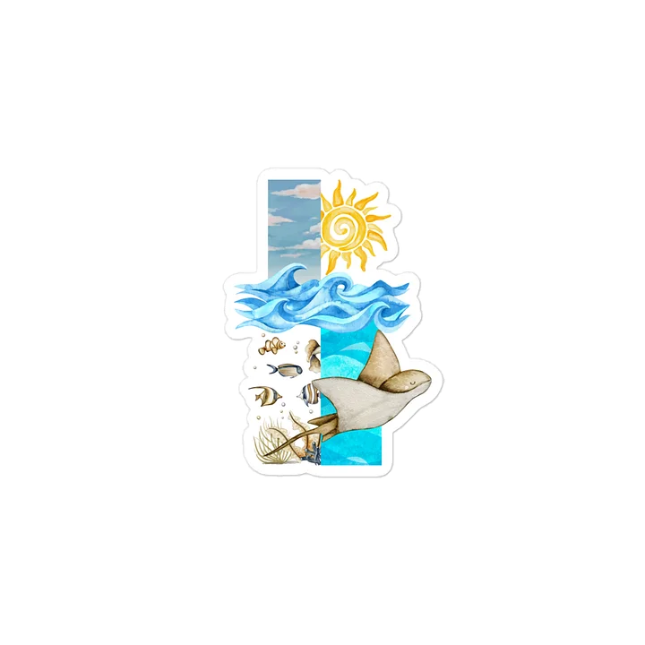 Ocean Dream Collage Kiss Cut Sticker product image (1)