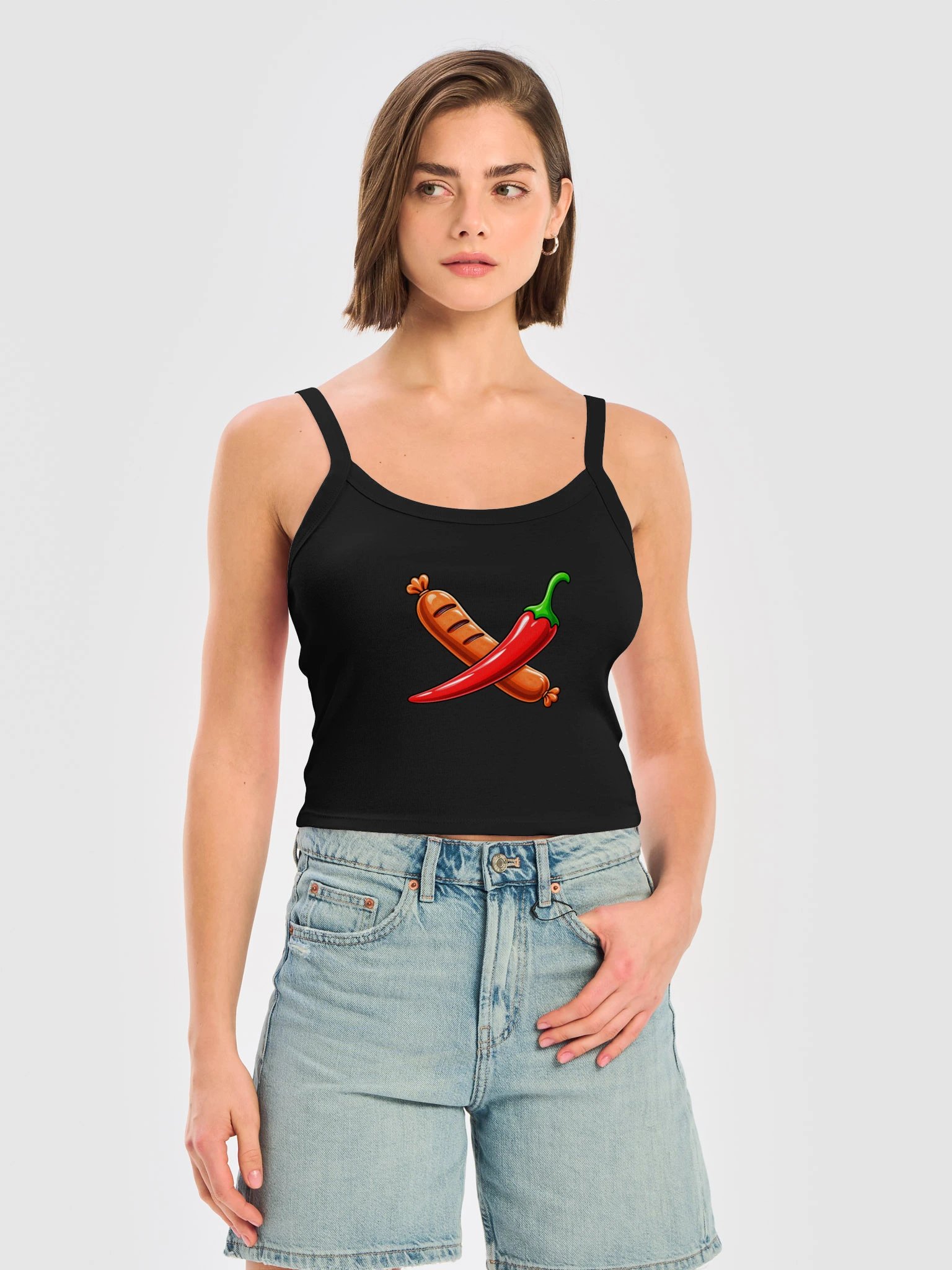 Sausage and Peppers Women’s Micro-Rib Tank product image (3)