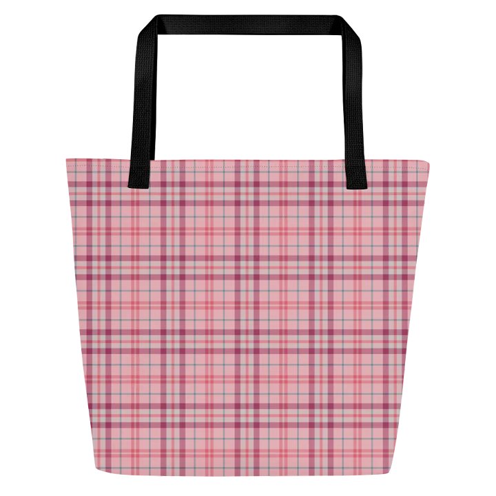 Valentine Plaid Tote Bag product image (2)