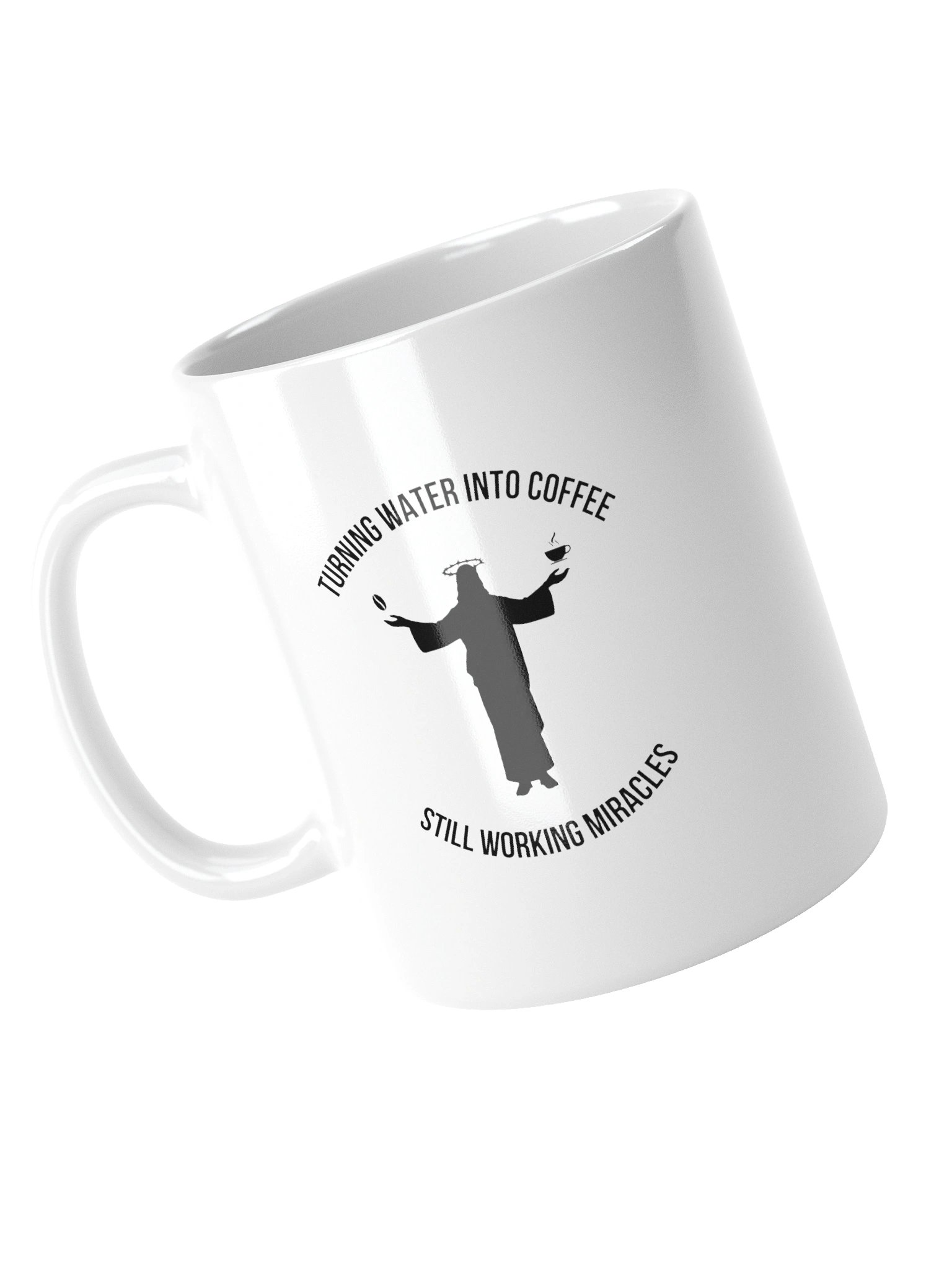 Water Into Coffee — White Glossy Mug product image (5)