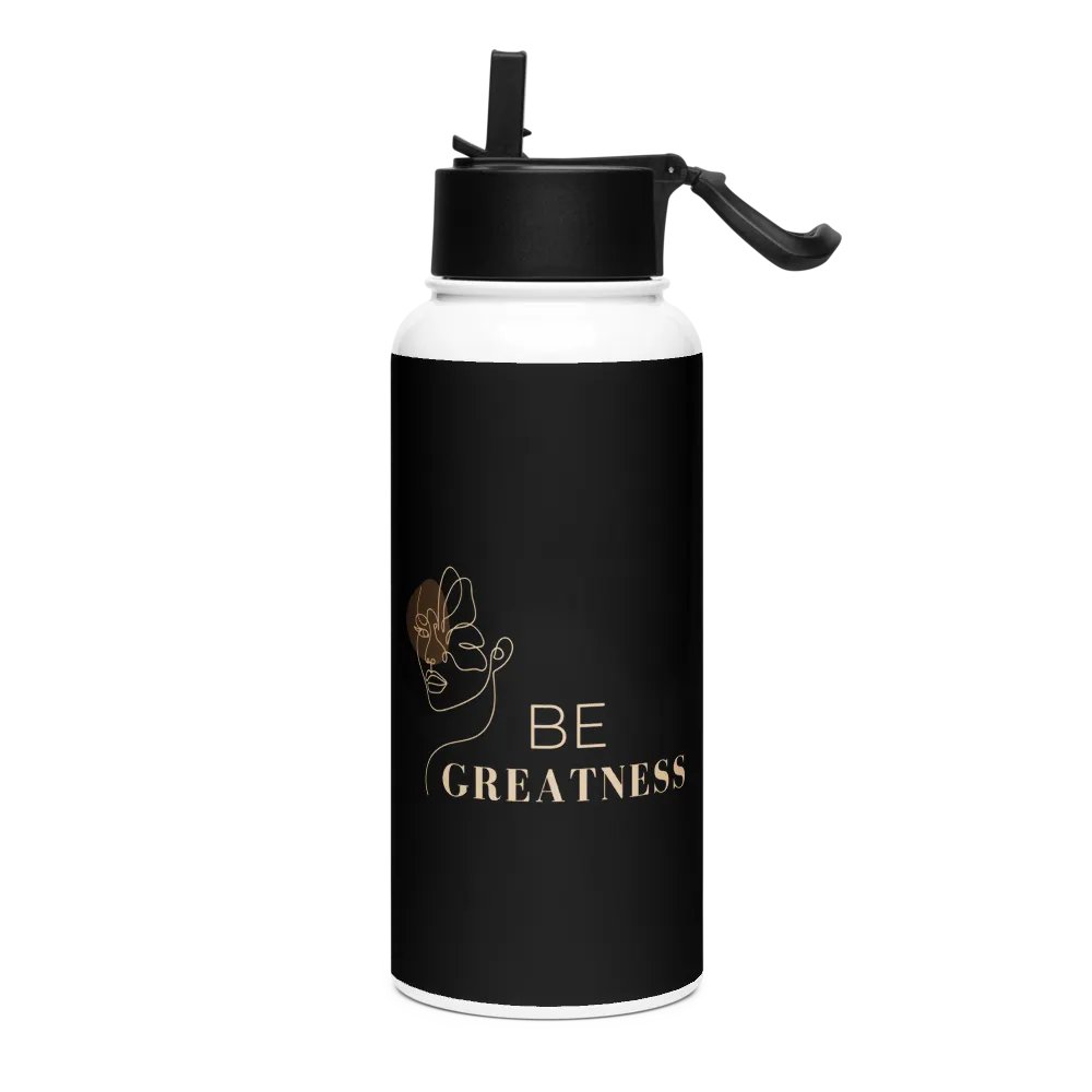 Stainless Steel Water Bottle with a Straw Lid SWFB0114 product image (1)