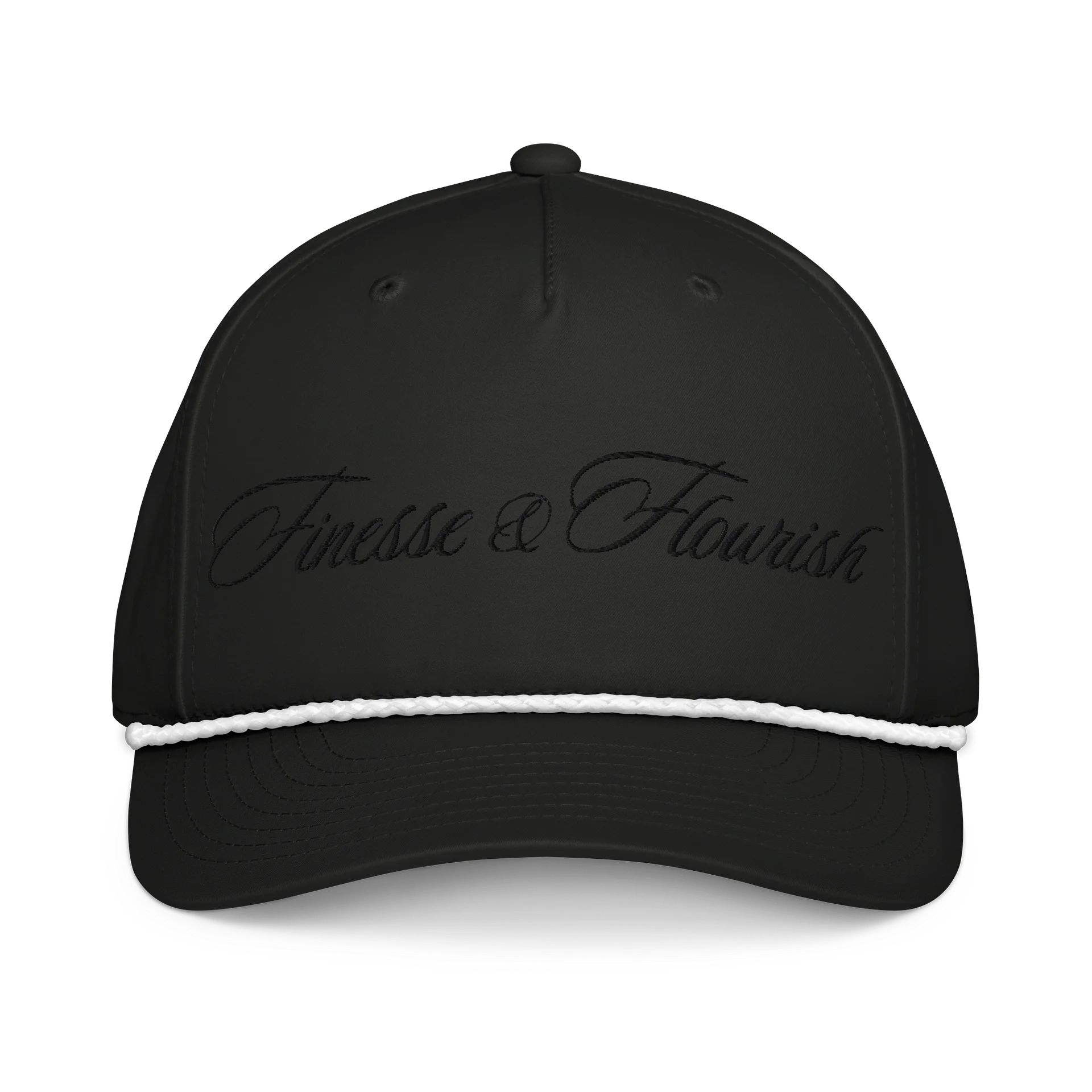 F&F Script Five-Panel Classic Rope Cap (BLK) product image (1)