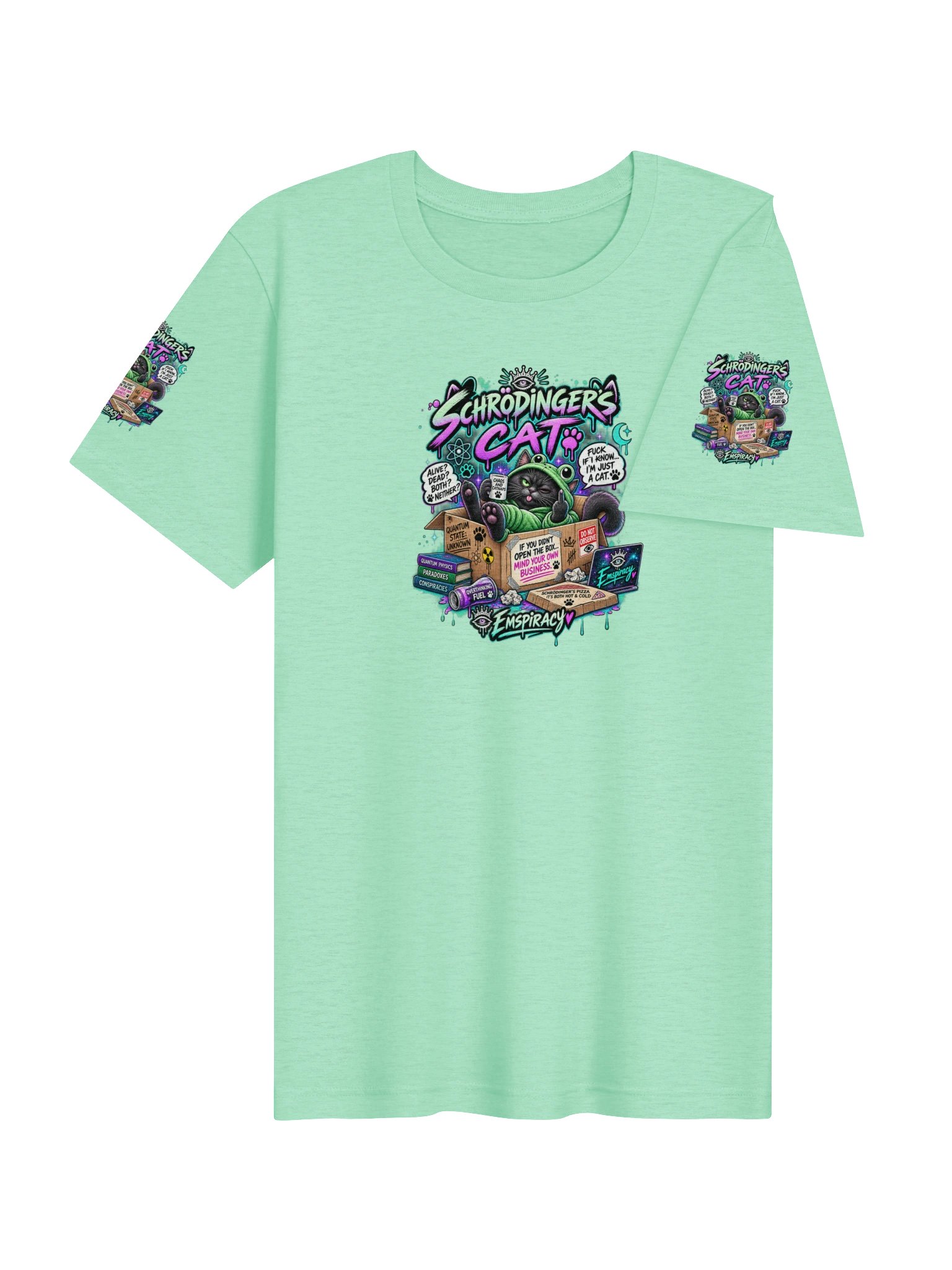 😂💚🐸 SCHRÖDINGER’S CAT FUCK KNOWS. I’M JUST A CAT. 🐈‍⬛🖕 product image (71)