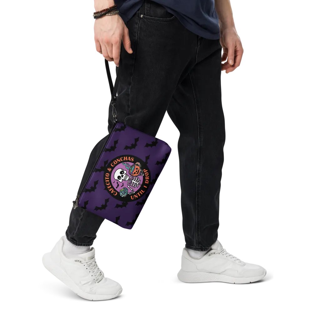 Cafecito and Conchas Halloween Skeleton Flip-Sided Faux Leather Crossbody Bag product image (10)