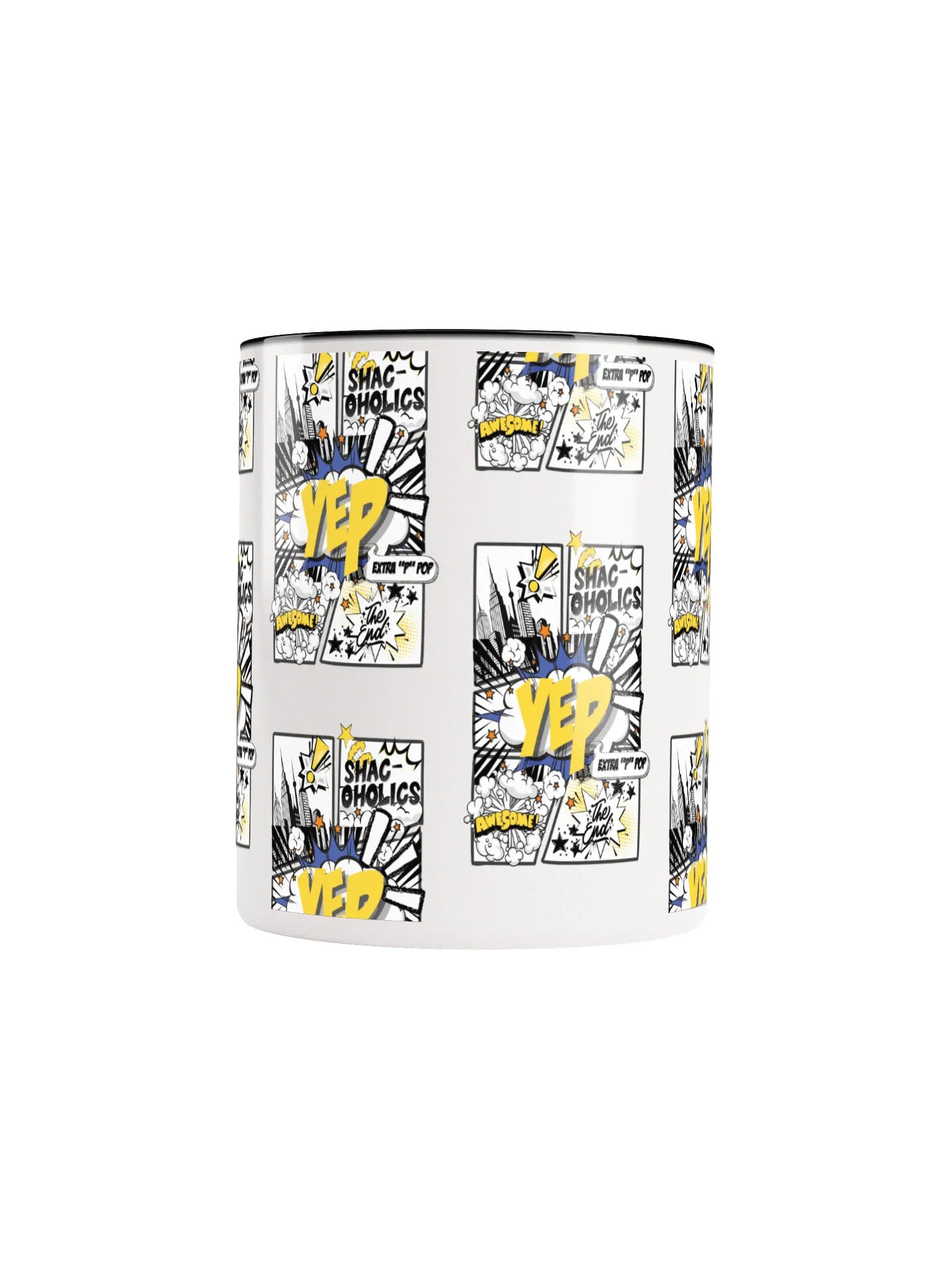 Shac-oholics Comic Blast Mug - Yellow 