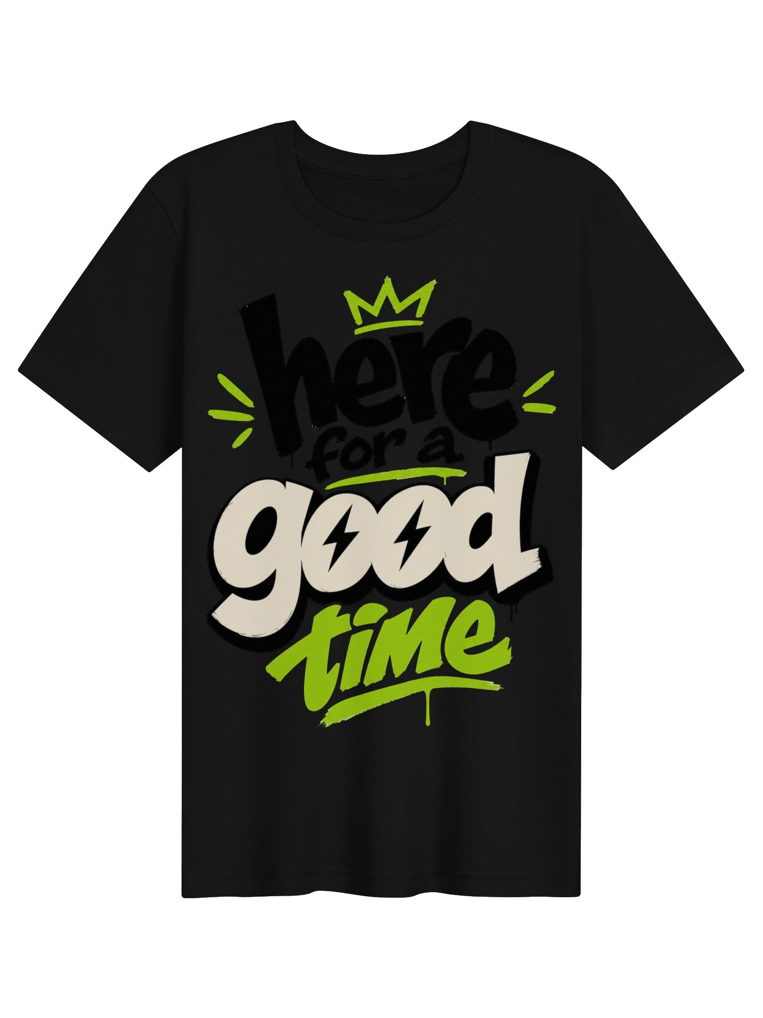 Here for a Good Time Neon Quote Tee product image (5)