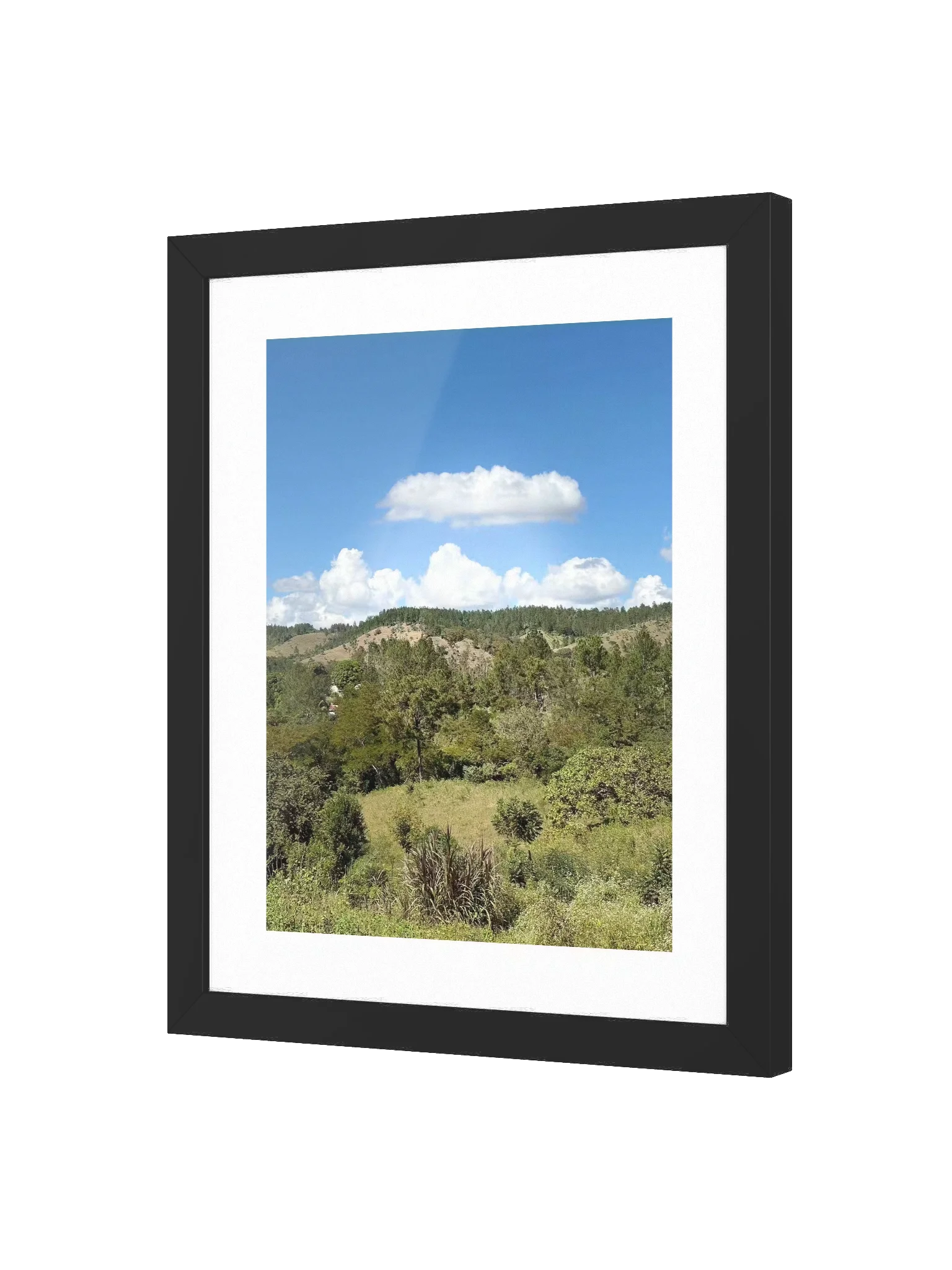 Mountain View with Cloud Framed Art Print product image (5)