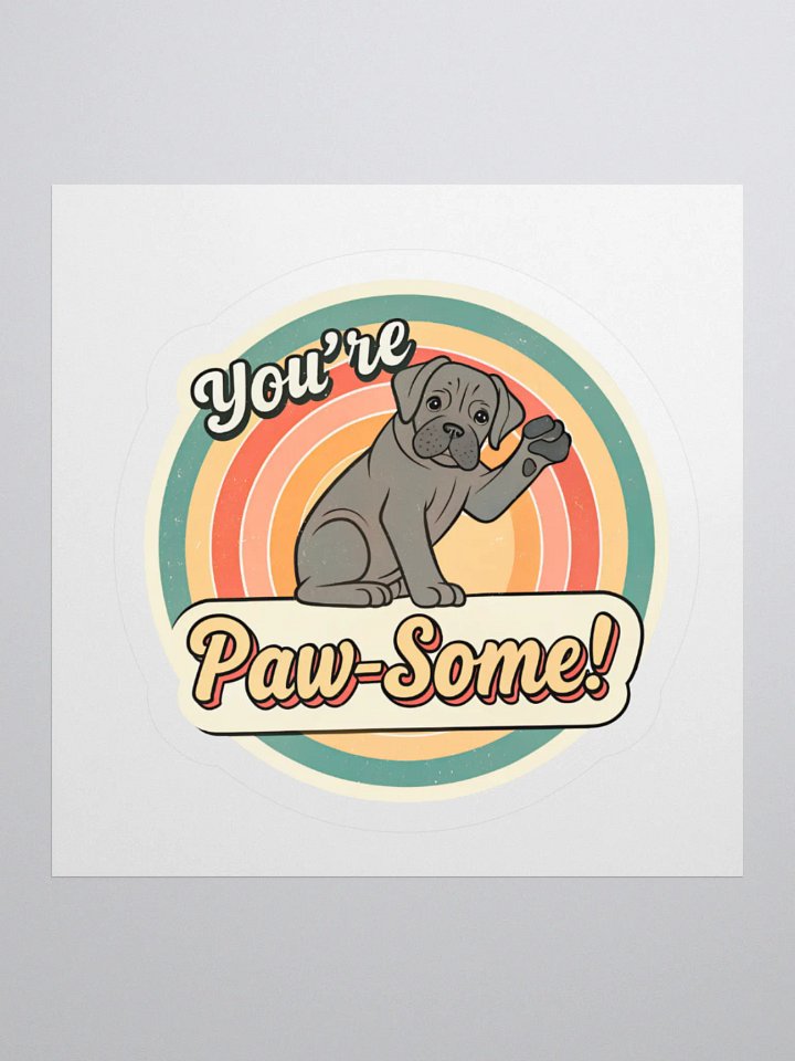 Pawsitively Groovy Dog Sticker product image (3)
