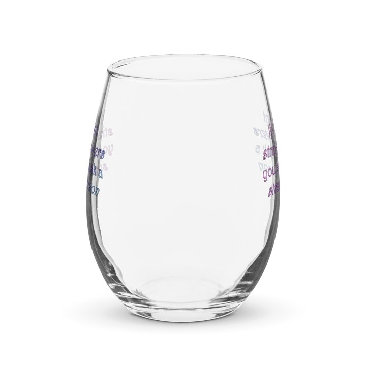 Straight Answers Wine Glass product image (1)