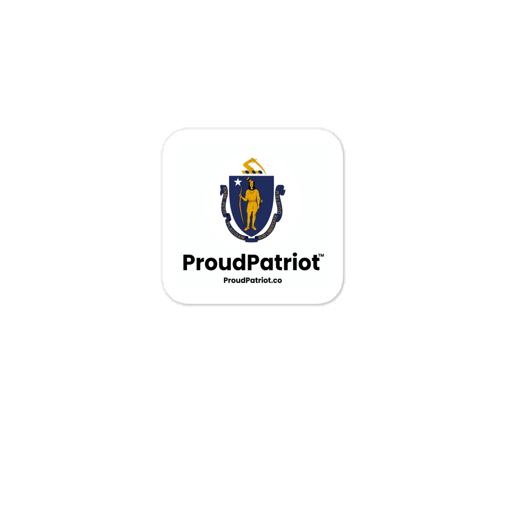 Massachusetts State Flag Vinyl Sticker product image (1)