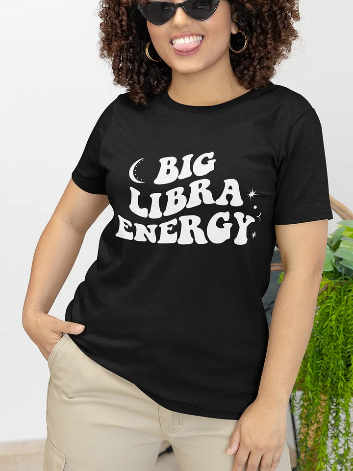 Big Libra Energy T-Shirt (White Logo) product image (1)
