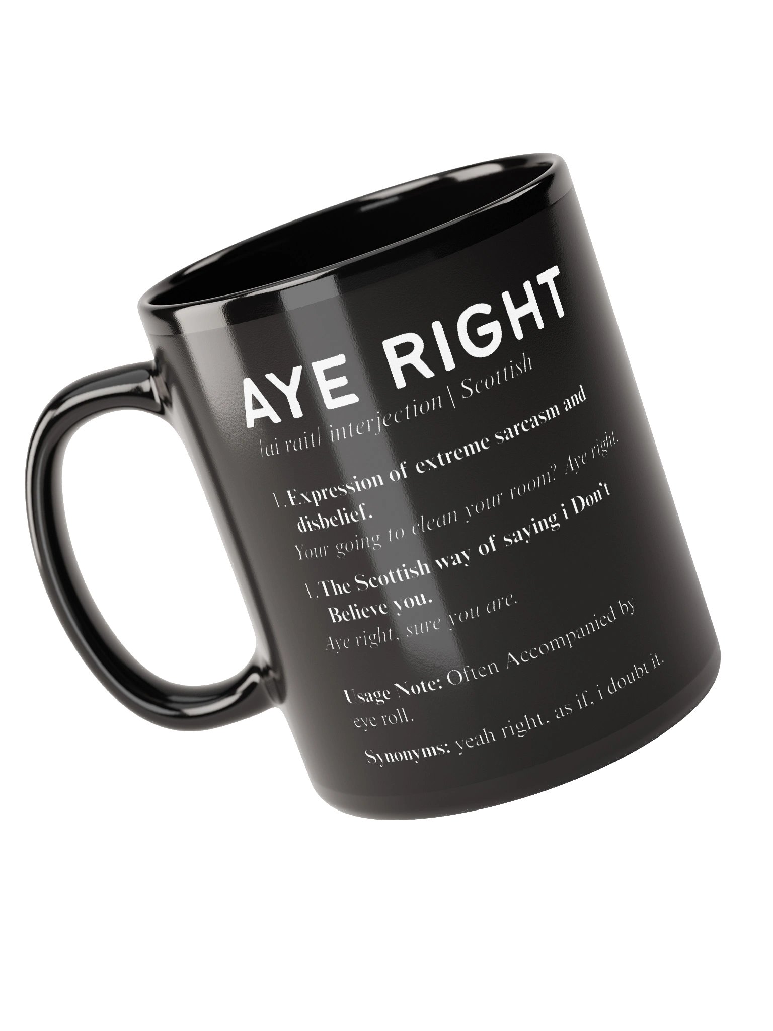 Scottish Dictionary Mug | Aye Right product image (1)