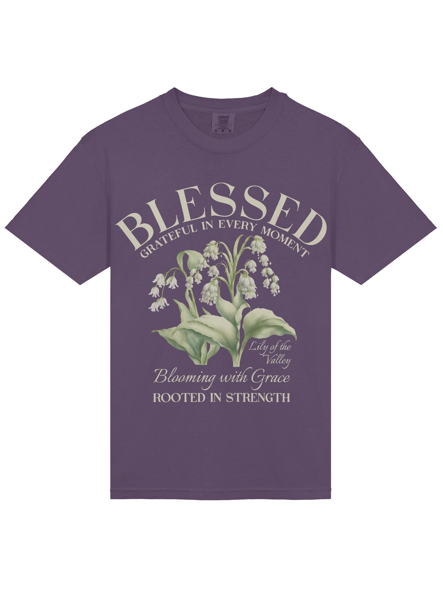 May Blessed Lily of the Valley Flower Shirt – Blooming with Grace, Rooted in Strength Graphic Tee product image (7)