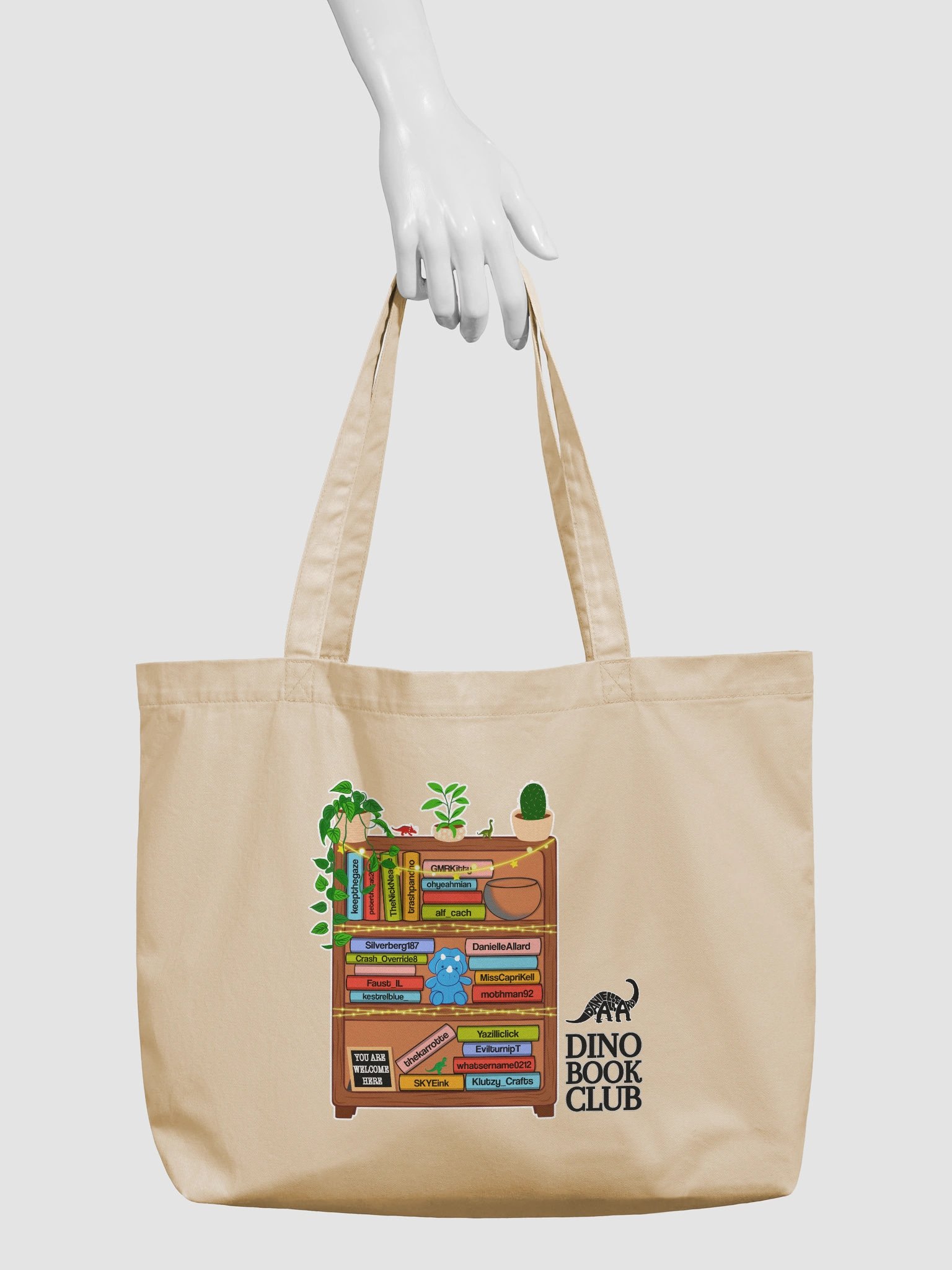 Dino Book Club 2025 Tote Bag product image (2)