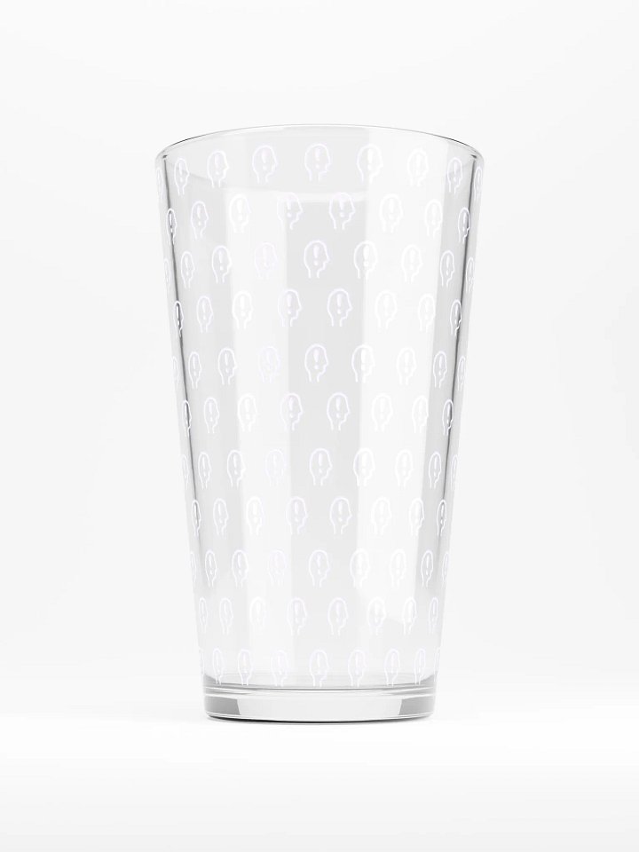 exclaiming mentally (repeating lavender design) pint glass product image (1)