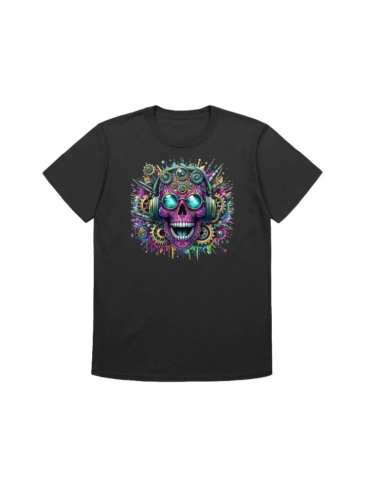 Steampunk Sugar Skull Art - Gearing Up for Day of the Dead T-Shirt product image (5)