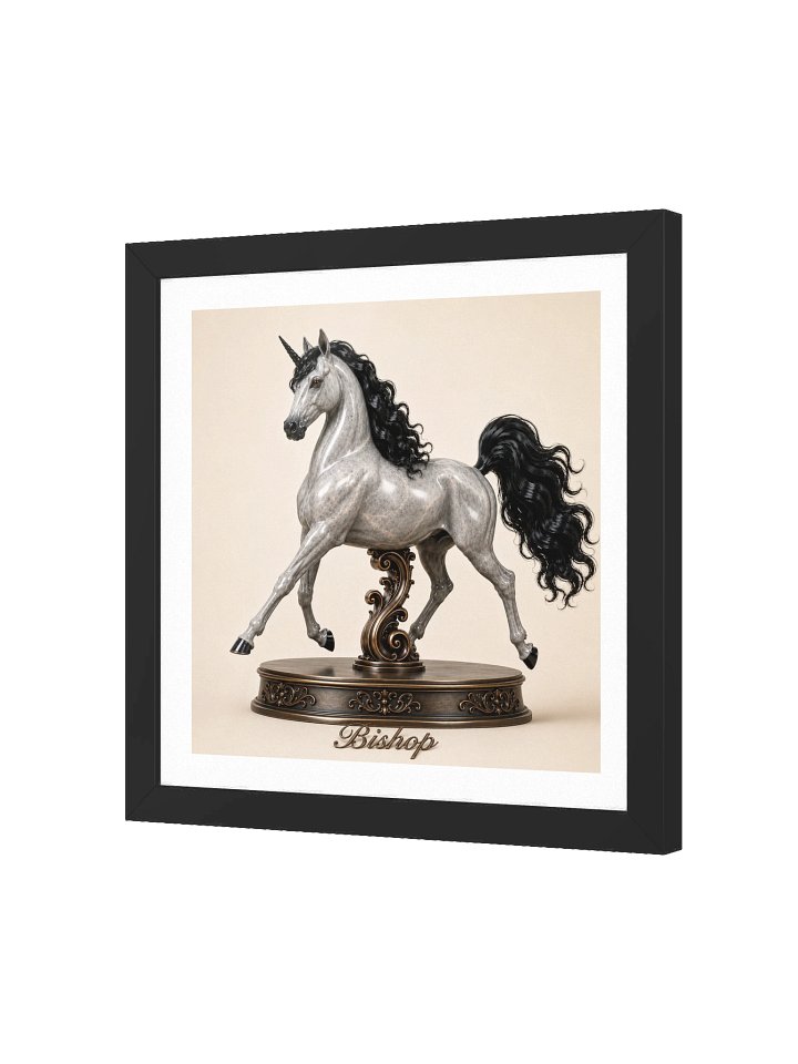 Chess Collection — Bishop Unicorn Framed Poster product image (52)