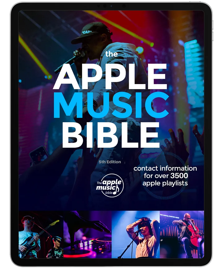 Indie Apple Music Bible: Apple Music Playlisting, Indie Playlists, Music Playlist Guide, with Thousands of Indie Playlist Curators product image (1)
