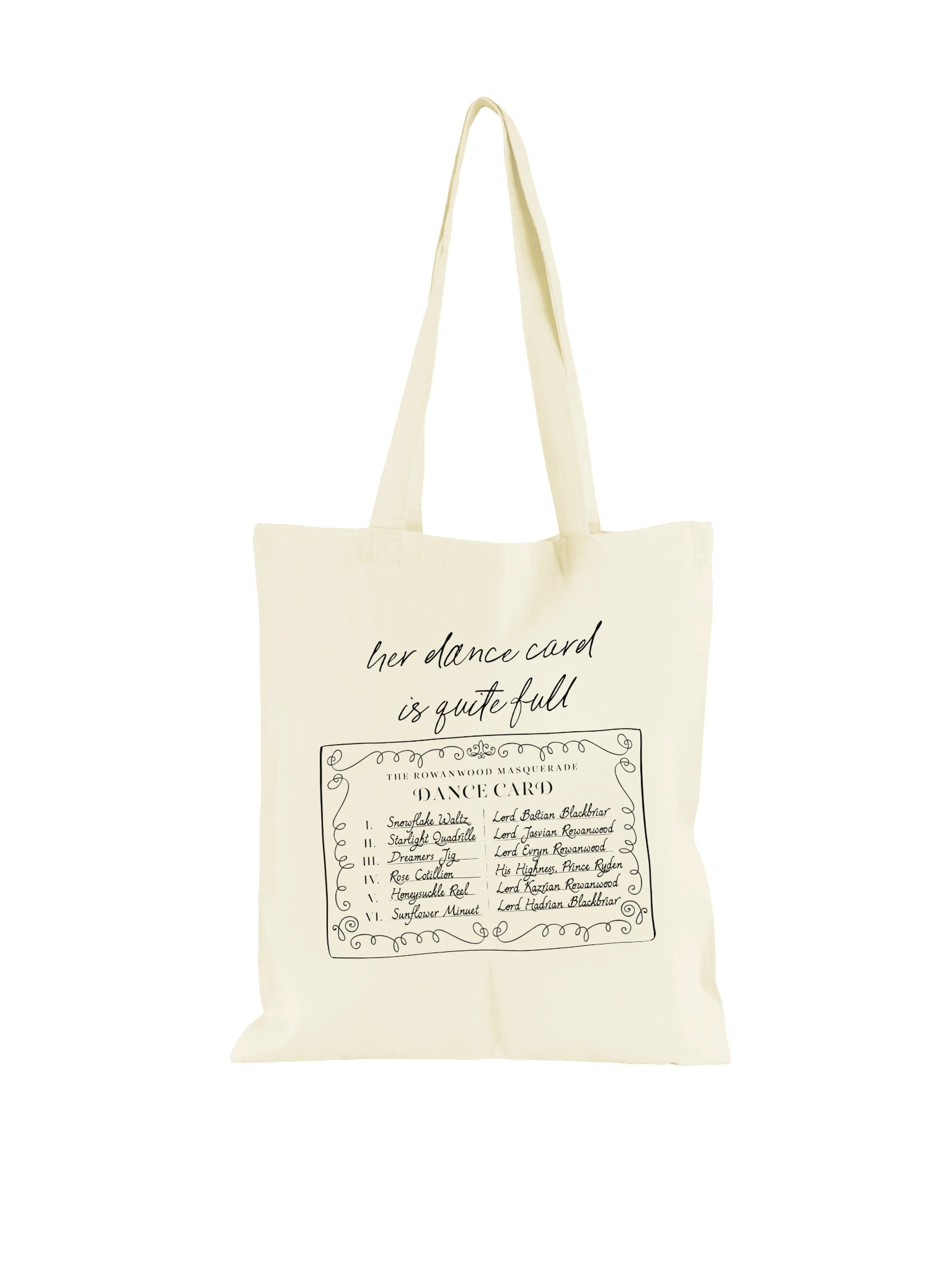 Dance Card Tote Bag product image (1)