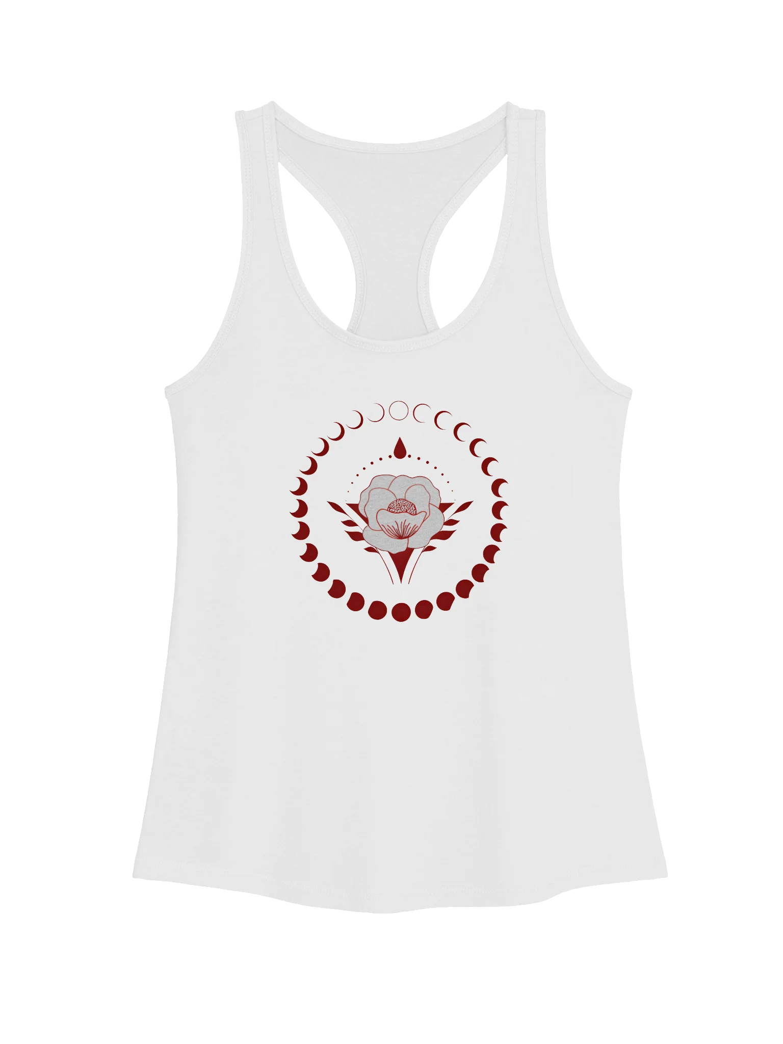 Mystic Full Moon Blooming Rose - Racerback Tank product image (3)