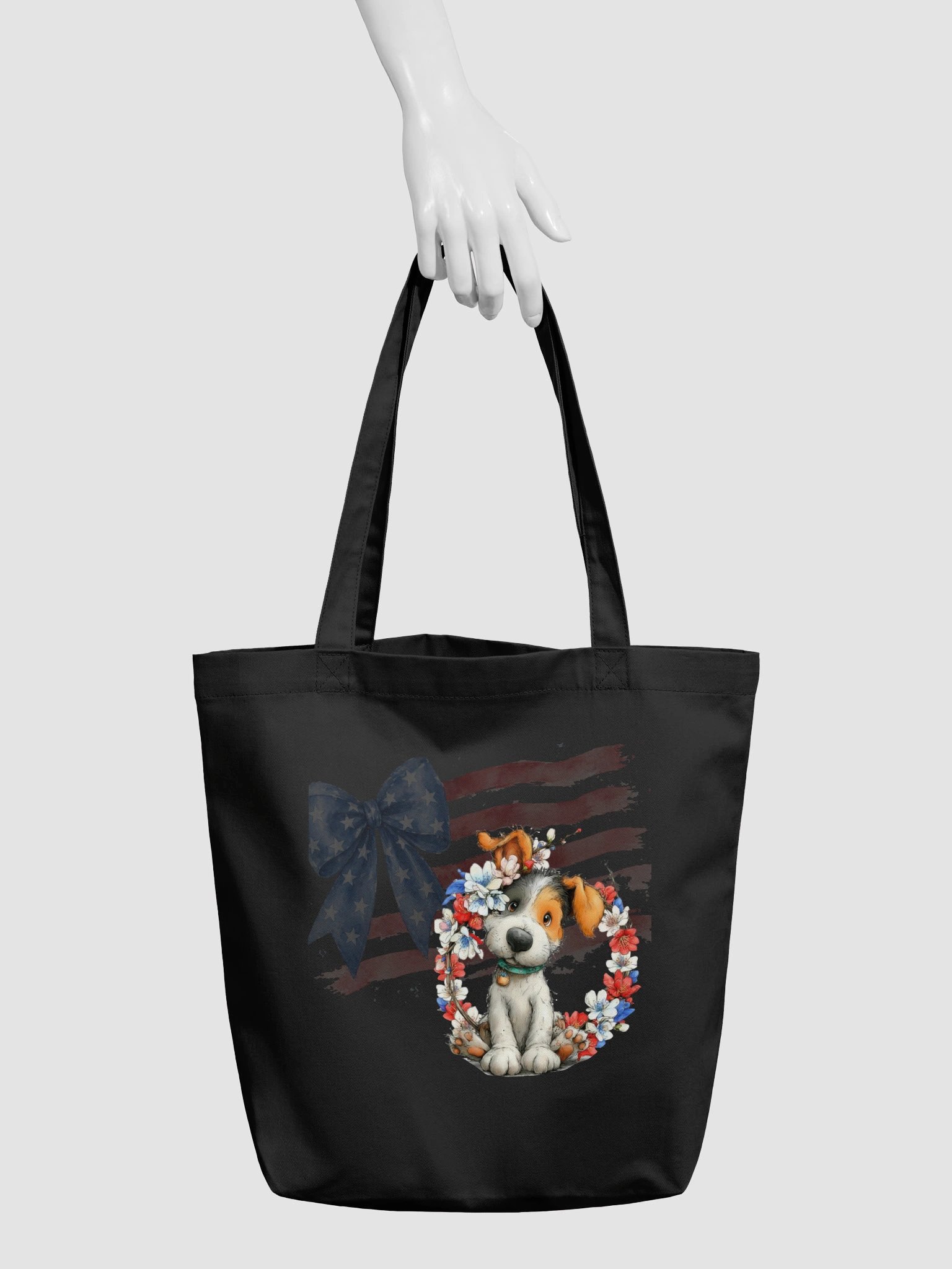 Patriotic Puppy Tote Bag product image (6)