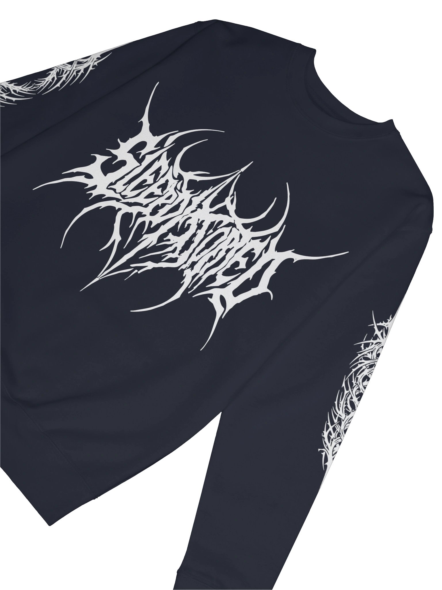 White sleepDistorted logo sweatshirt product image (6)