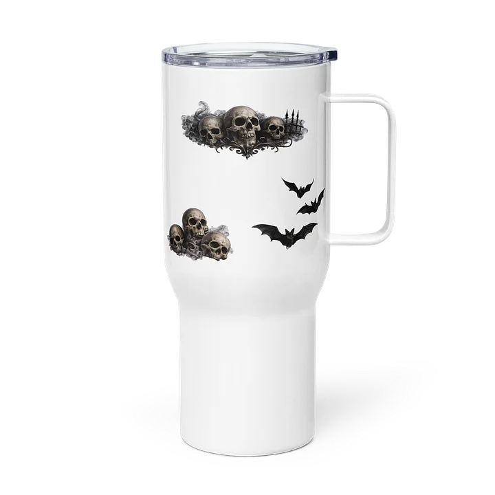 ''Morbid is Always Watching'' Travel Mug with a Handle product image (2)