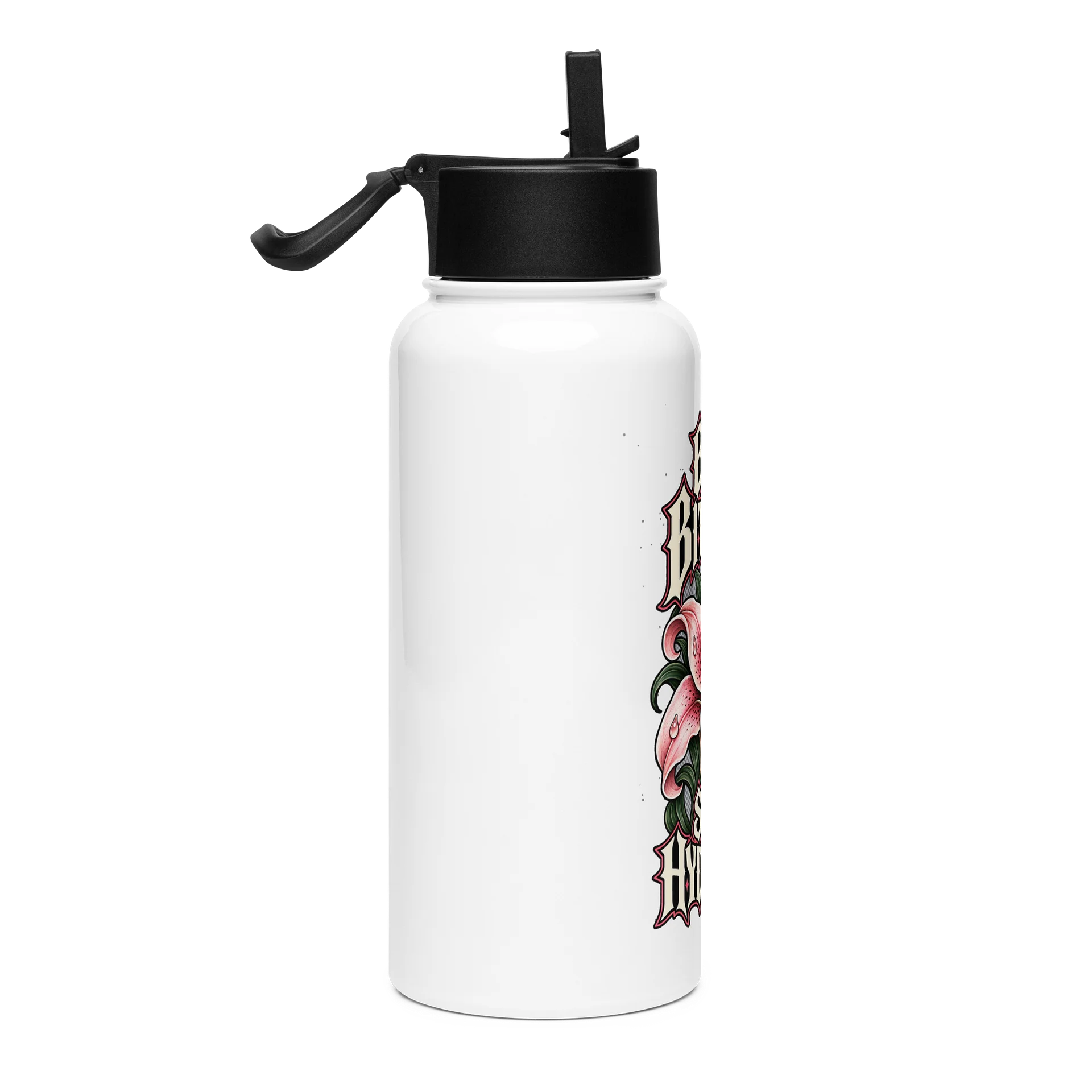 Bad Bitches Stay Hydrated – 32oz Metal Water Bottle product image (4)