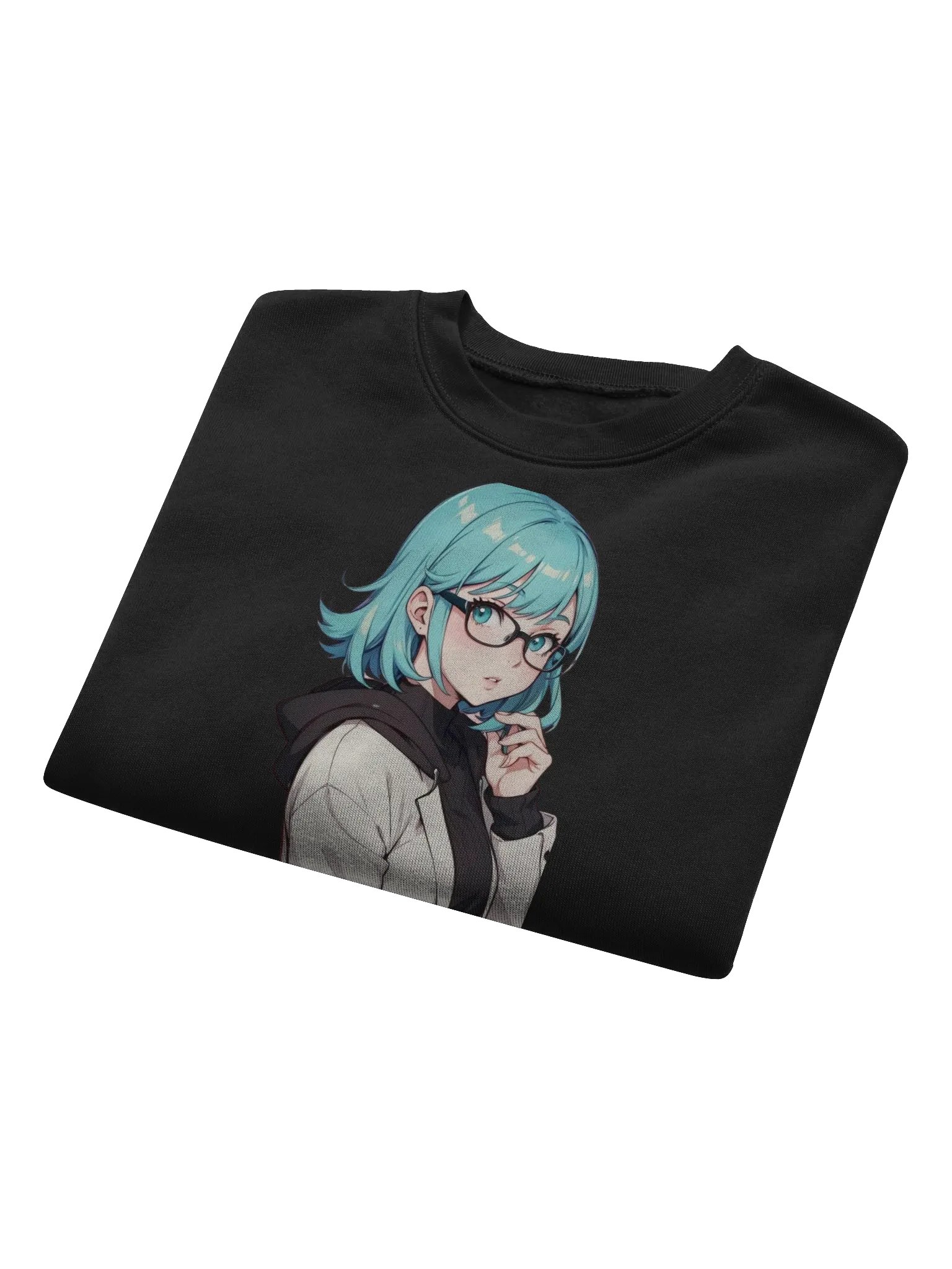(Aqua WAIFU) K Crop Sweatshirt product image (8)