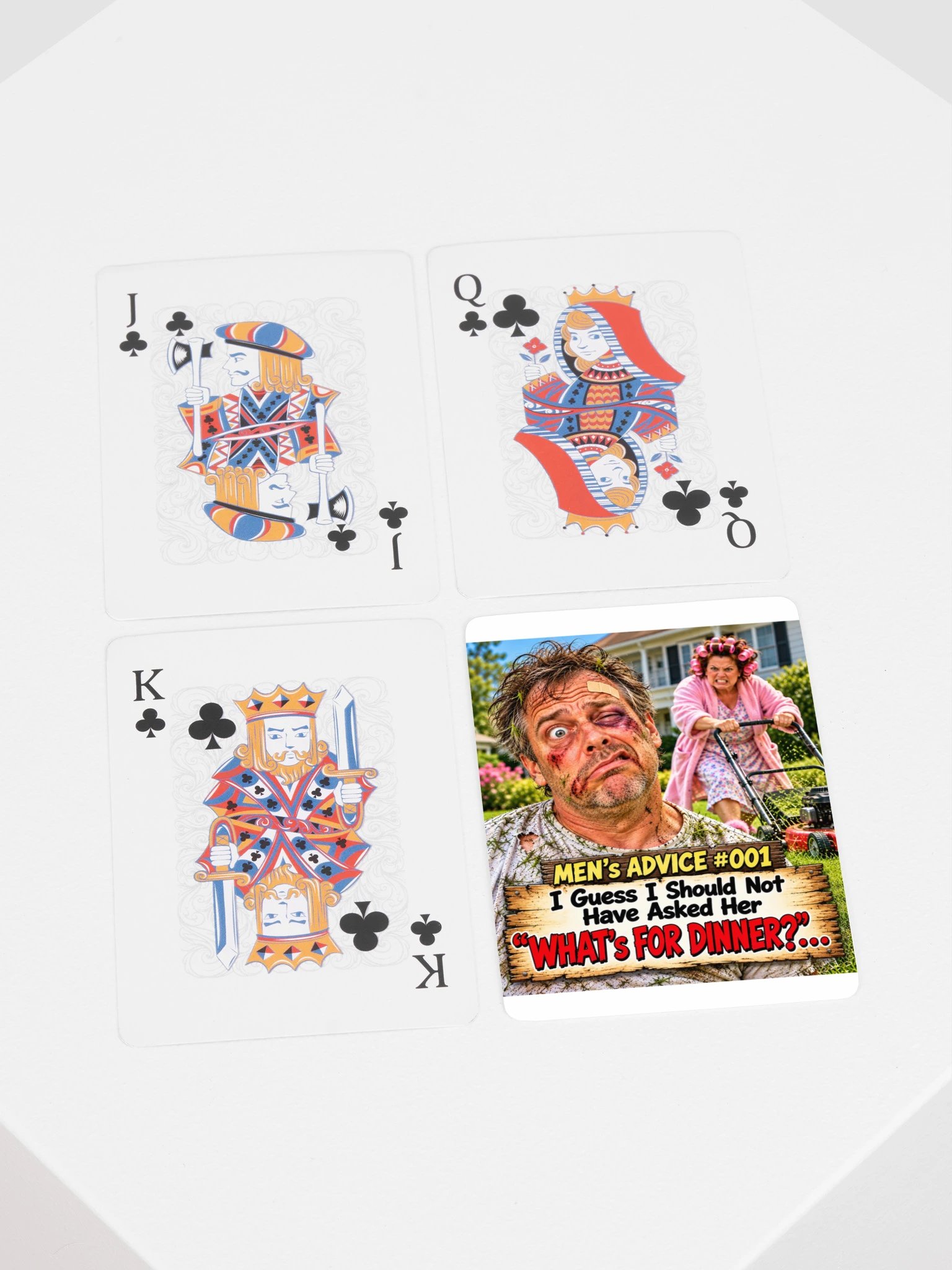 1 Earth Prints Men's Advice Poker Playing Cards product image (3)
