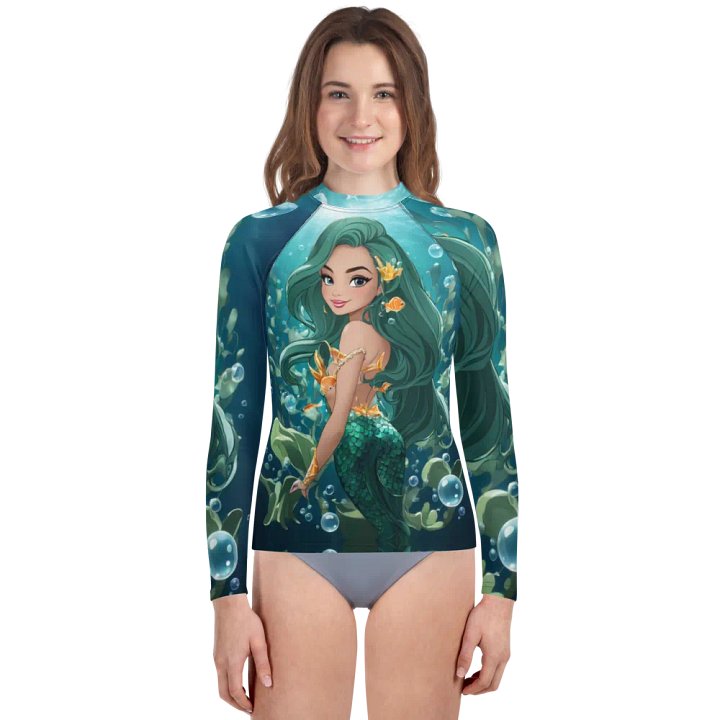 Mermaid Youth Rash Guard product image (1)