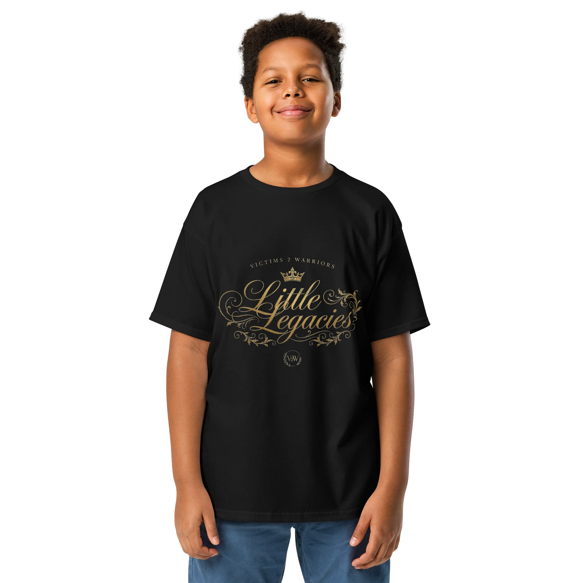V2W -LITTLE LEGACIES- “ We help each other stand” Signature Tee product image (1)