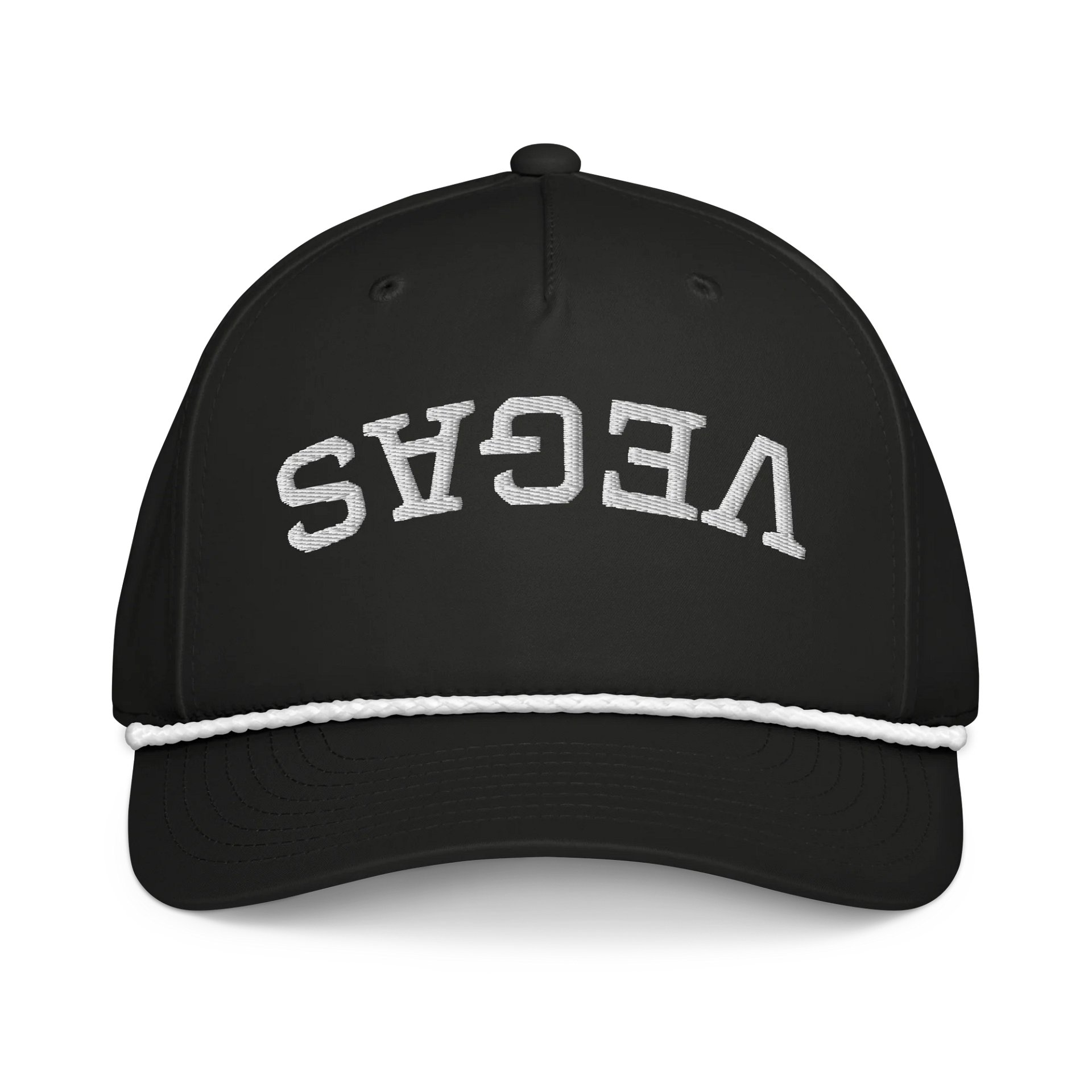 UPSIDE DOWN ROPE HAT - VEGAS - BLACK product image (1)