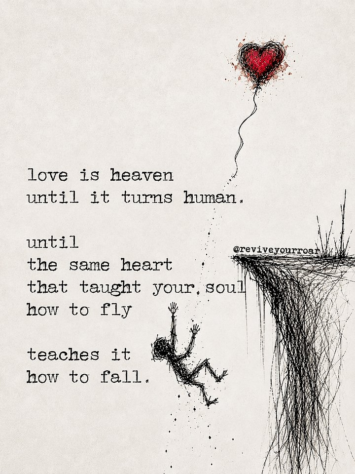 love is heaven until it turns human product image (1)
