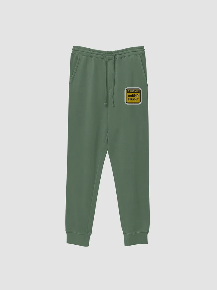 CAUTION: AuDHD BURNOUT pigment-dyed sweatpants (bubble design) product image (2)