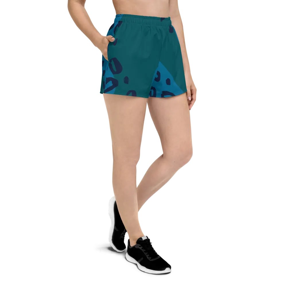 Flowing Teal Athletic Shorts product image (3)
