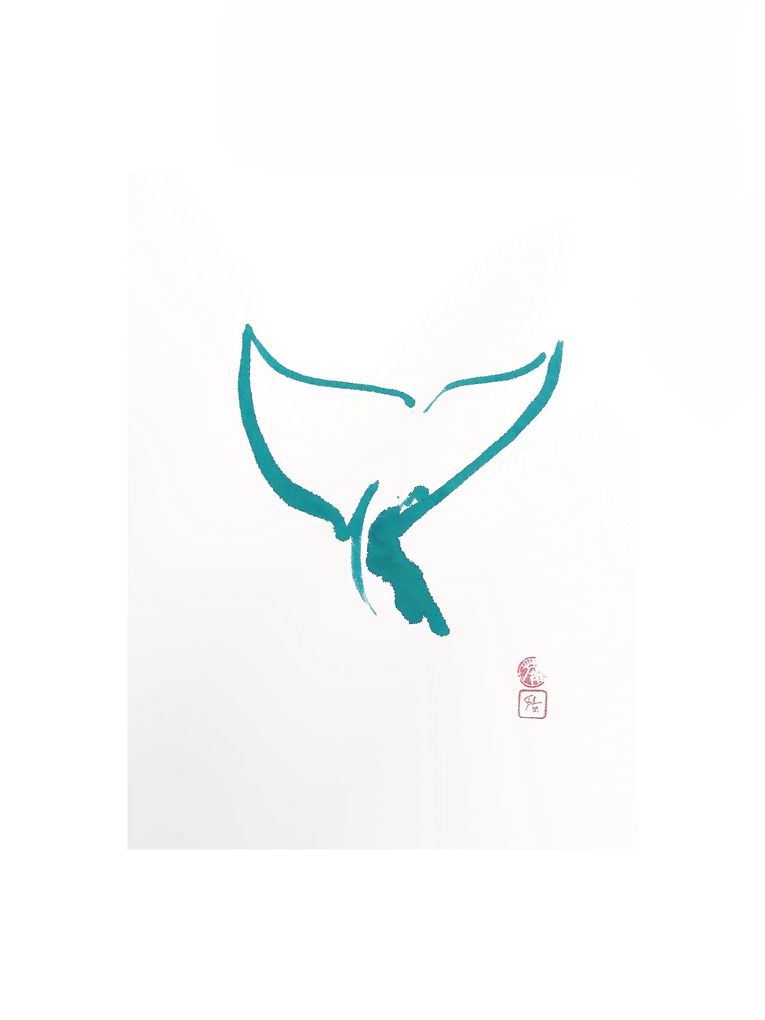 Whale Ink Poster product image (1)