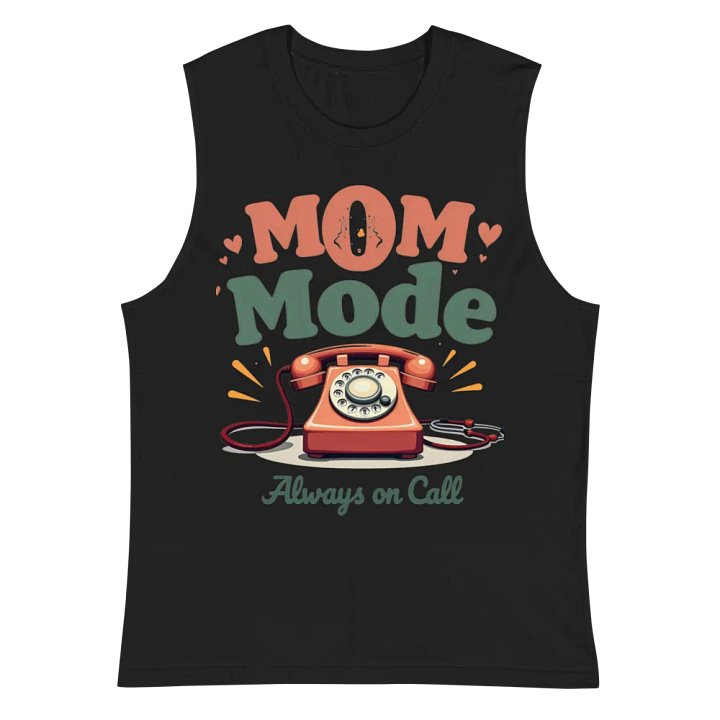 Retro Mom Mode Muscle Tank product image (3)