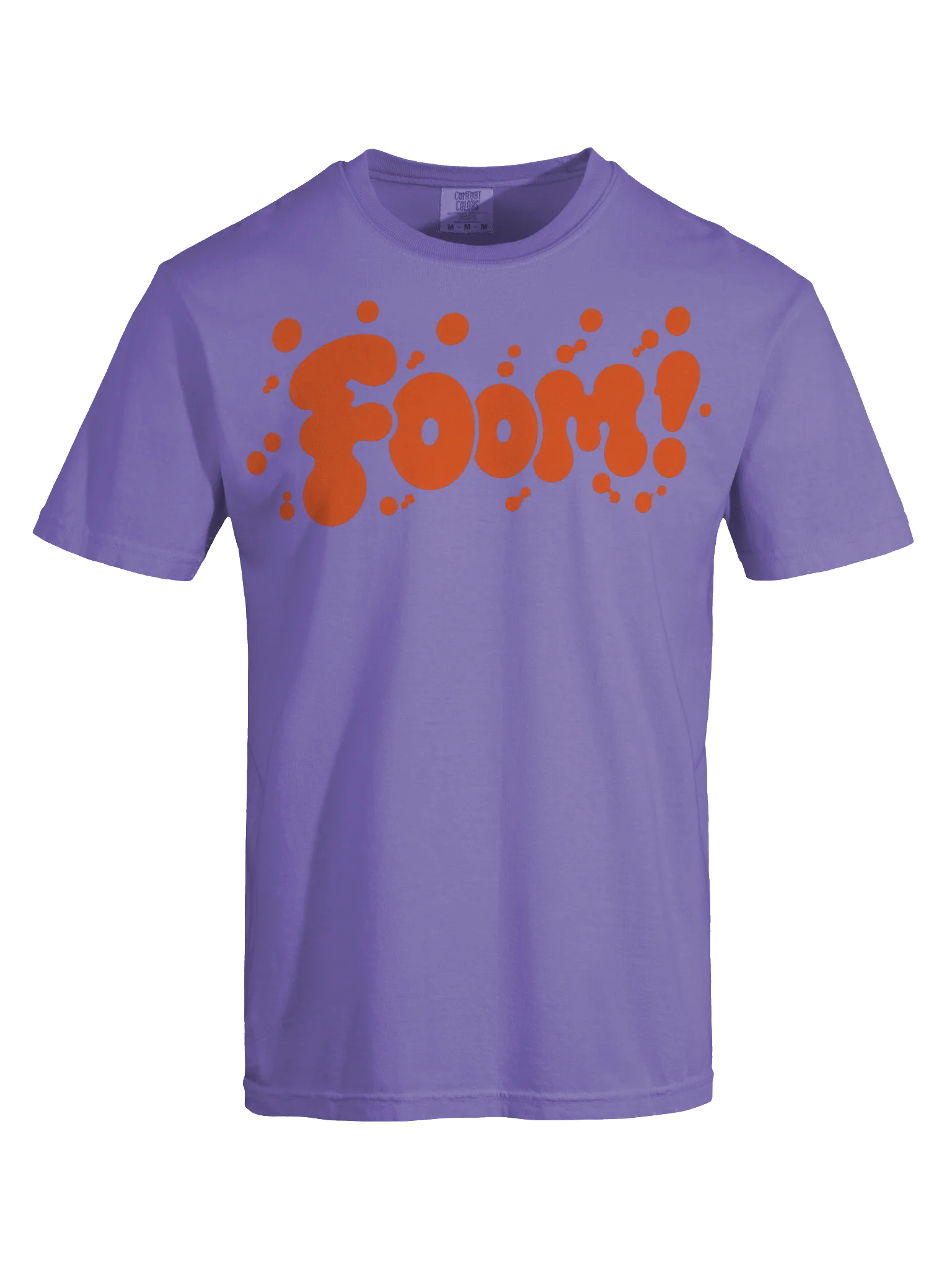 Foom! Orange Violet Bubble Splash Tee product image (6)