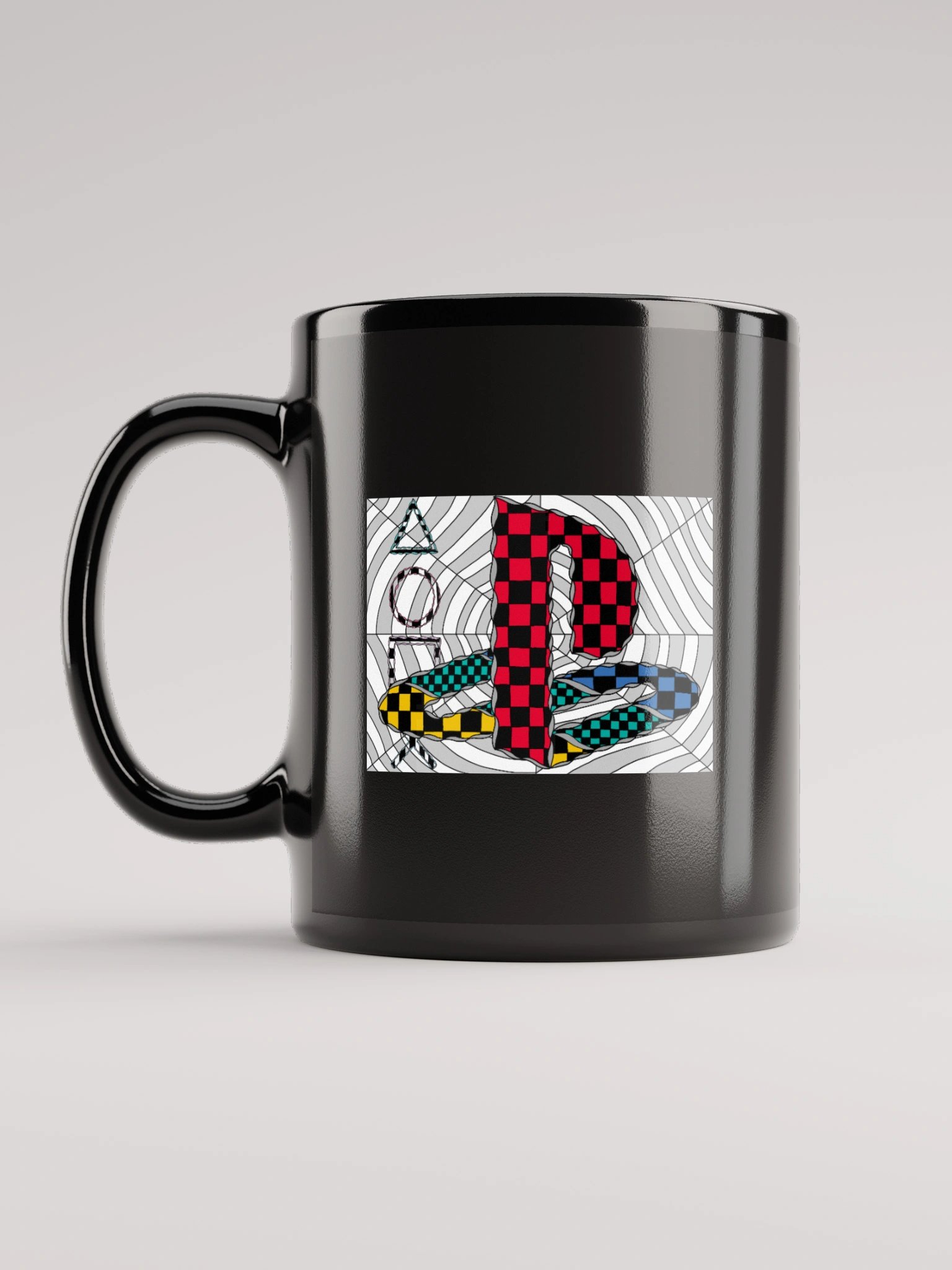 Black Glossy Mug (PlayStation v2) product image (1)