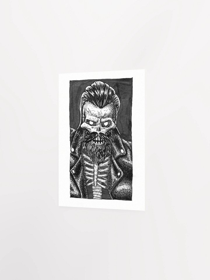 Skeleton Biker Print product image (2)