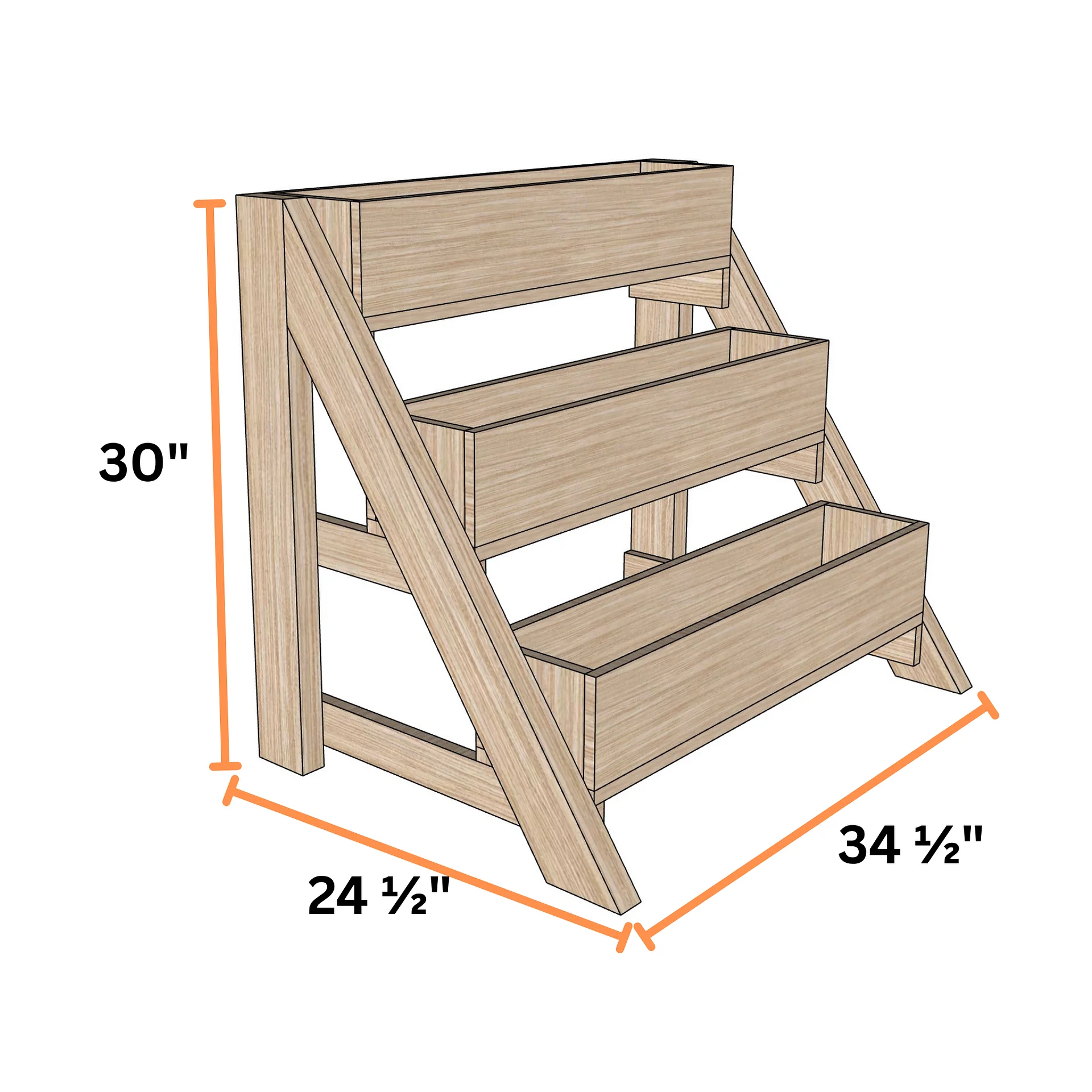 3 Tier Planter Box Plans (PDF) product image (3)