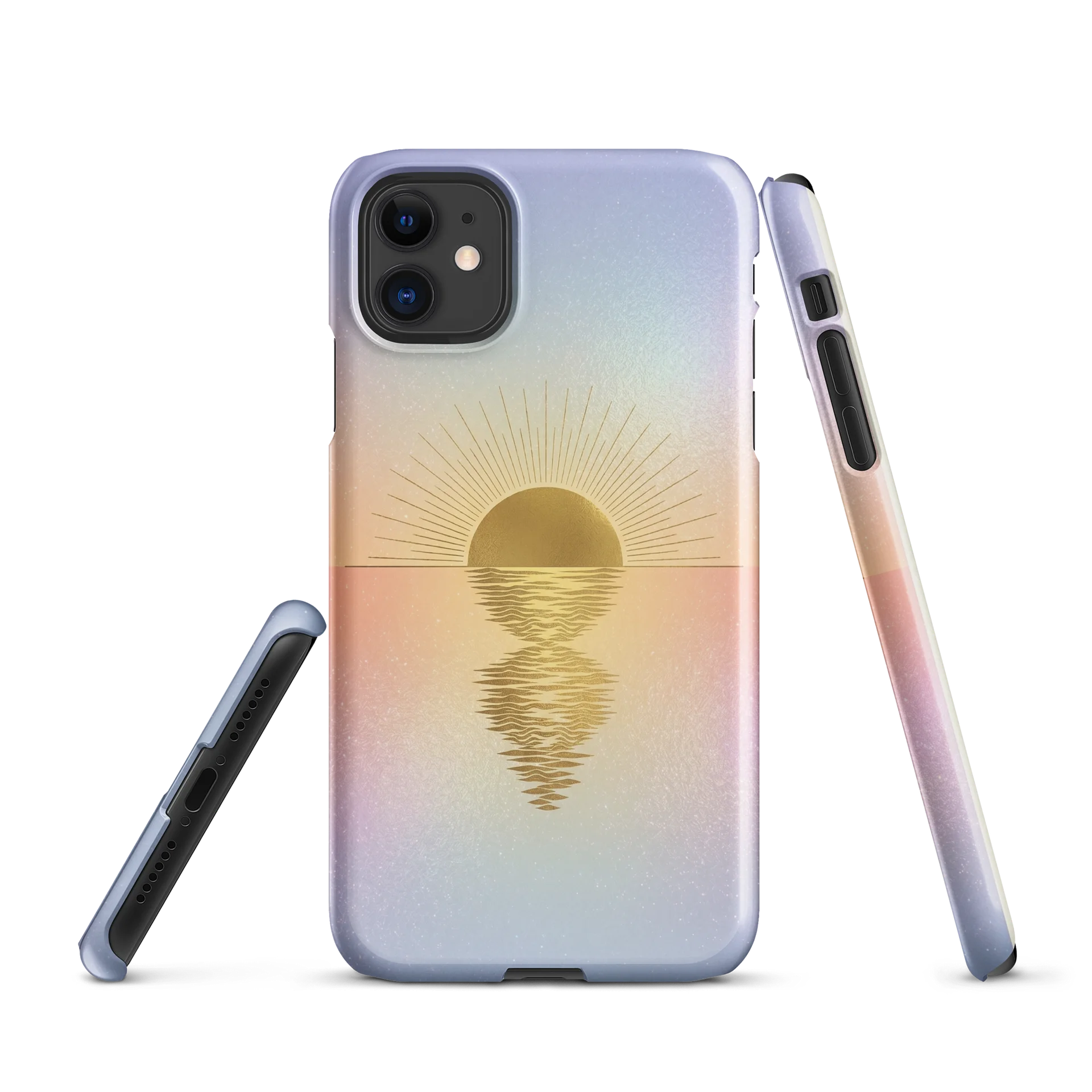 Pastel Sunburst Ripple iPhone Snap Case product image (1)