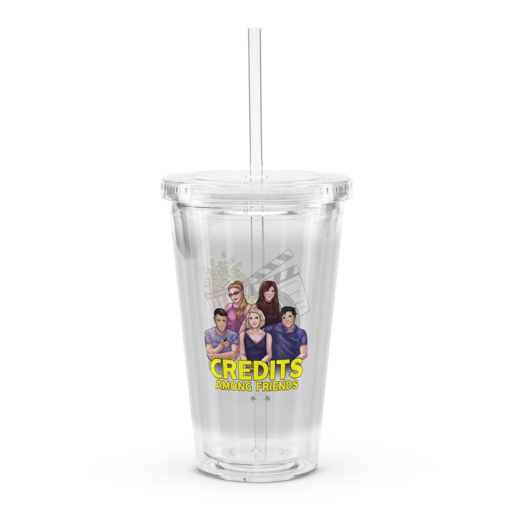 Credits Among Friends - Double Wall Clear Plastic Tumbler product image (1)