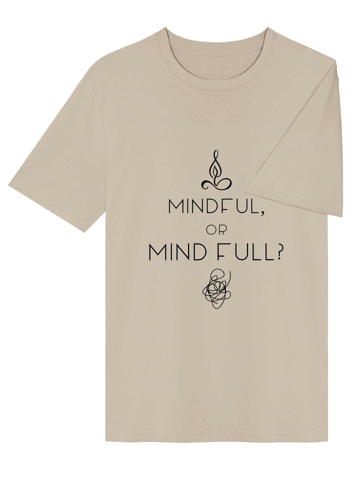 Mindful or Mind Full? — the one that jokes first, then makes you think |Unisex Ribbed-Neck Tee product image (47)